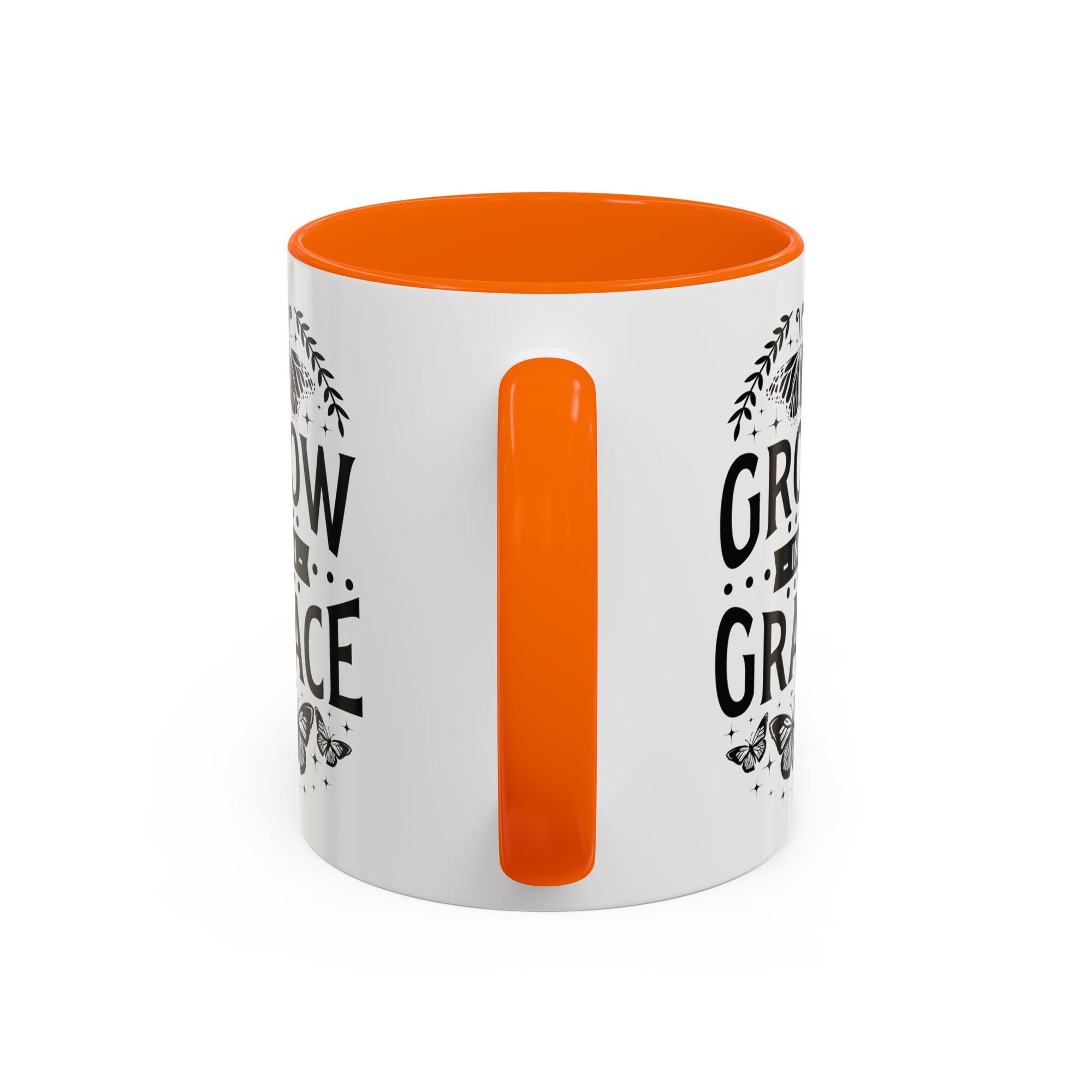 Grow in Grace Accent Coffee Mug - Inspirational Design