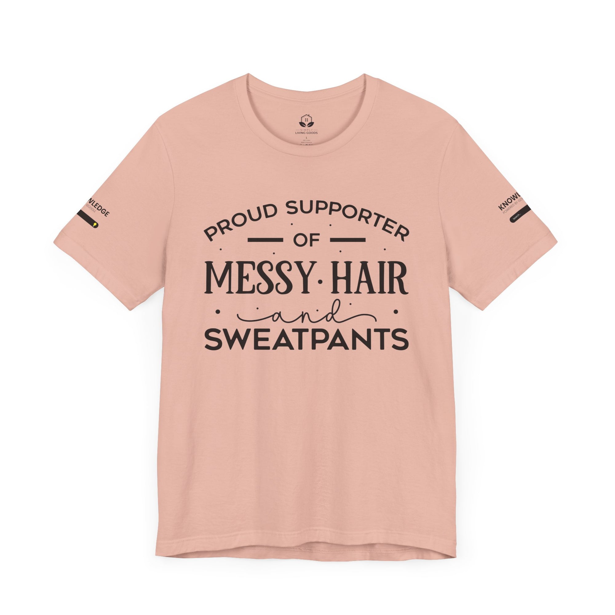 Unisex Jersey Tee with 'Messy Hair' Quote - Perfect for Everyday Wear