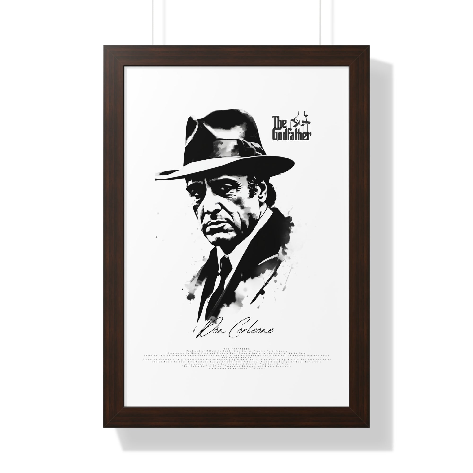 Don Corleone Framed Vertical Poster