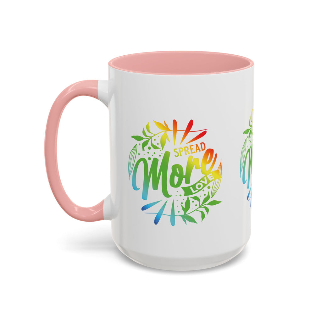 Spread more Love Accent Coffee Mug - Inspirational Design