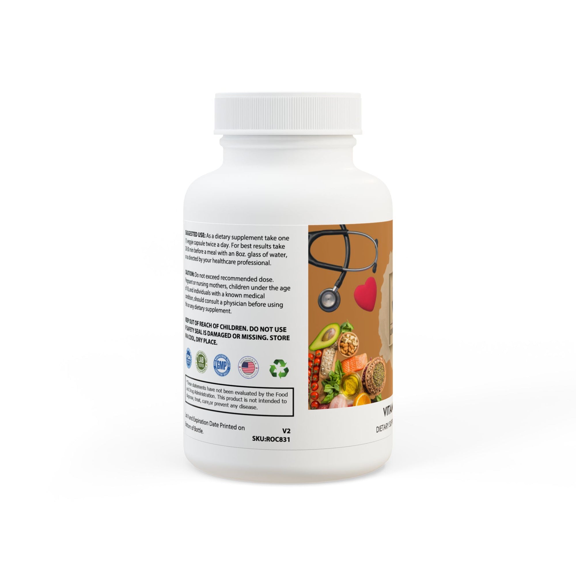 Vitamin K2 + D3 Supplement (60 Capsules)