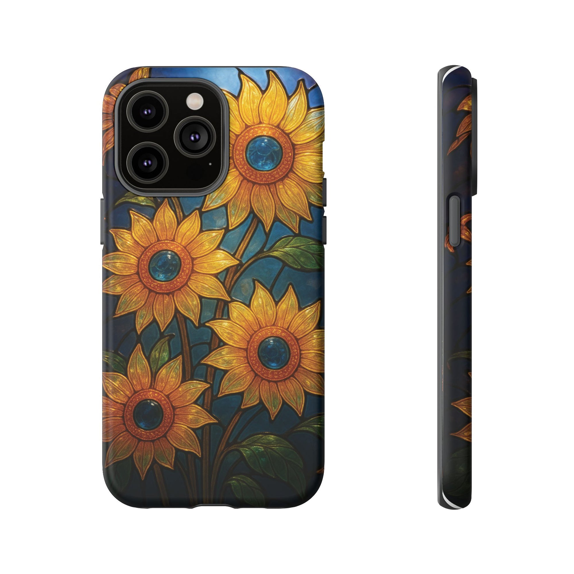 Vibrant Floral Phone Case, Sunflower Design, Tough & Durable Case, Nature Lover Gift, Protective Phone Cover, Spring Aesthetic
