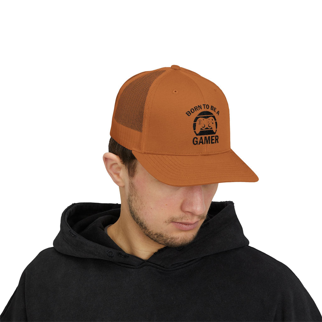 Born to Be a Gamer Snapback Trucker Cap - Perfect Gift for Gamers