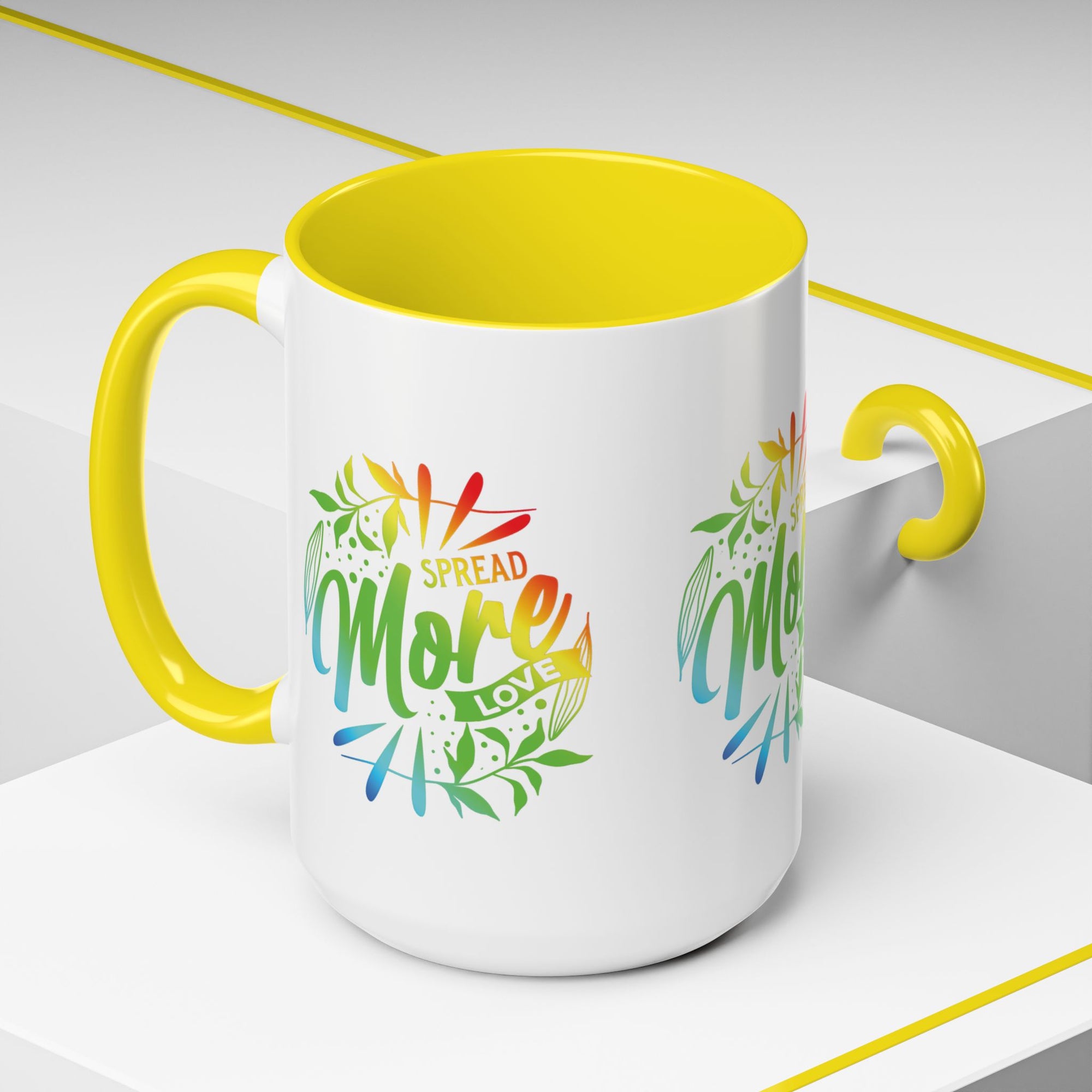 Spread more Love Accent Coffee Mug - Inspirational Design