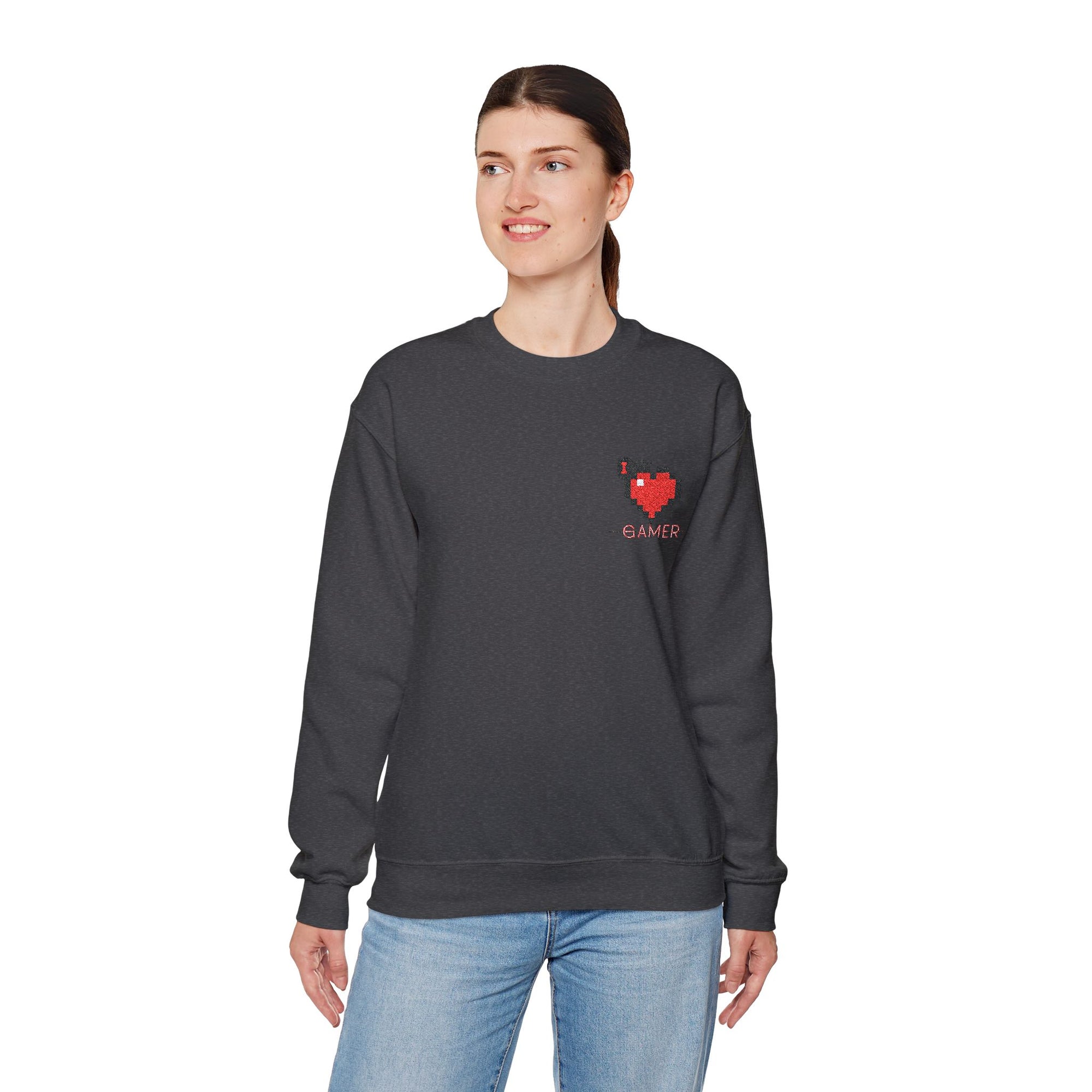 I identify as Gamer Tee - Unisex Heavy Blend™ Crewneck Sweatshirt