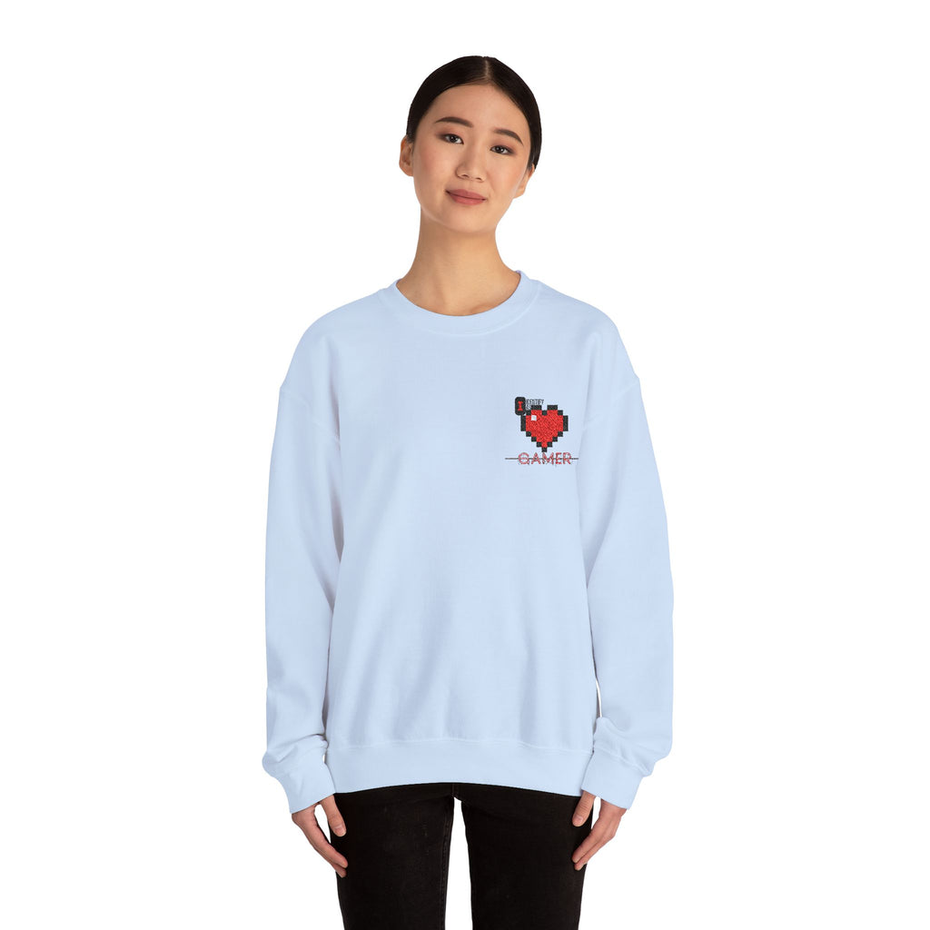 I identify as Gamer Tee - Unisex Heavy Blend™ Crewneck Sweatshirt