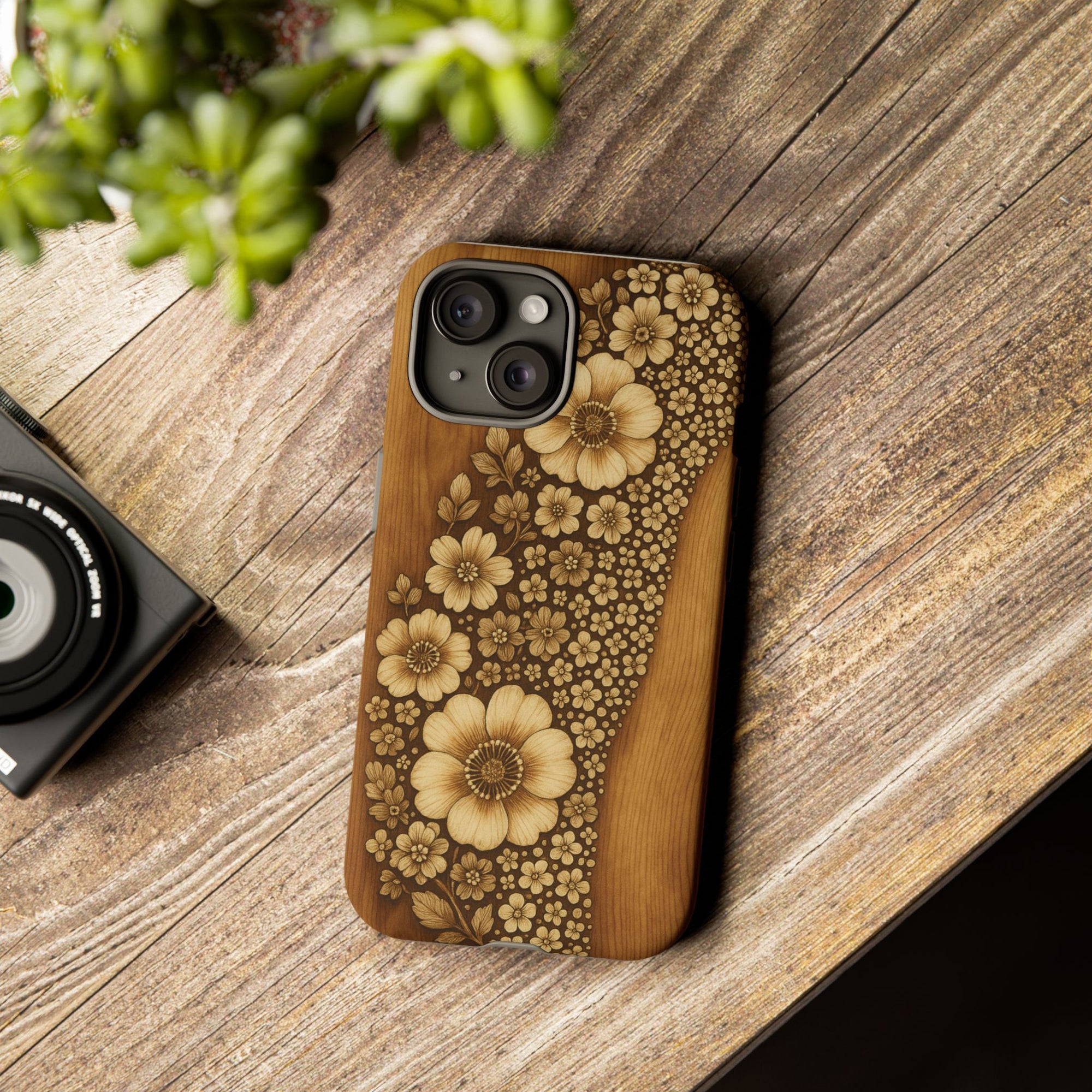 Floral Phone Case - Tough Cases, Protective Cover, Floral Design, Nature Lover Gift, Phone Accessory, Trendy Gadget