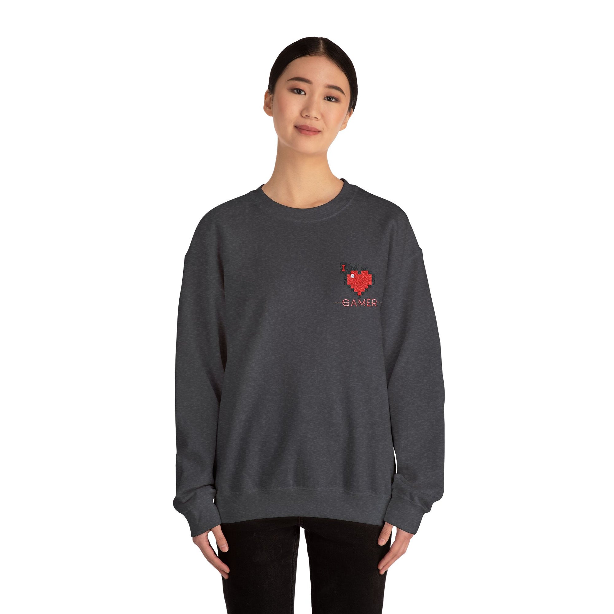 I identify as Gamer Tee - Unisex Heavy Blend™ Crewneck Sweatshirt