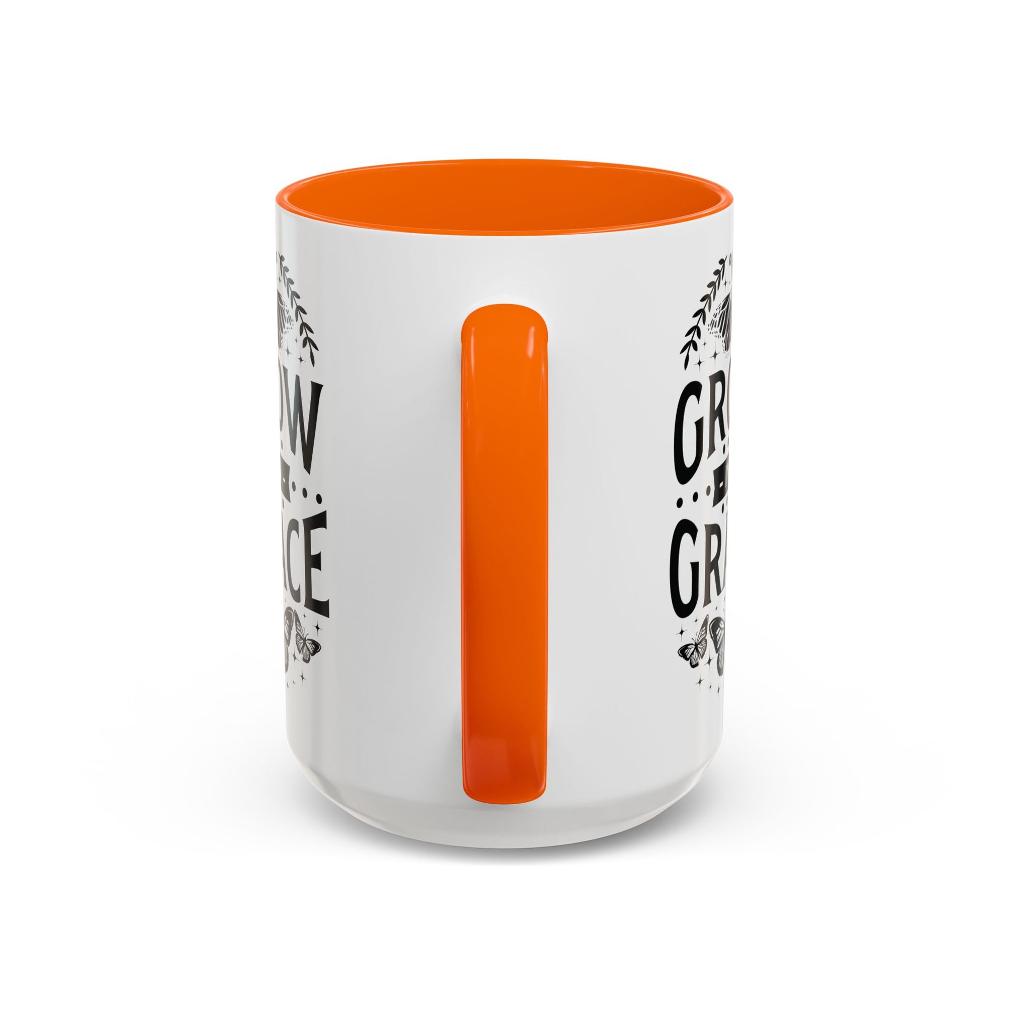 Grow in Grace Accent Coffee Mug - Inspirational Design