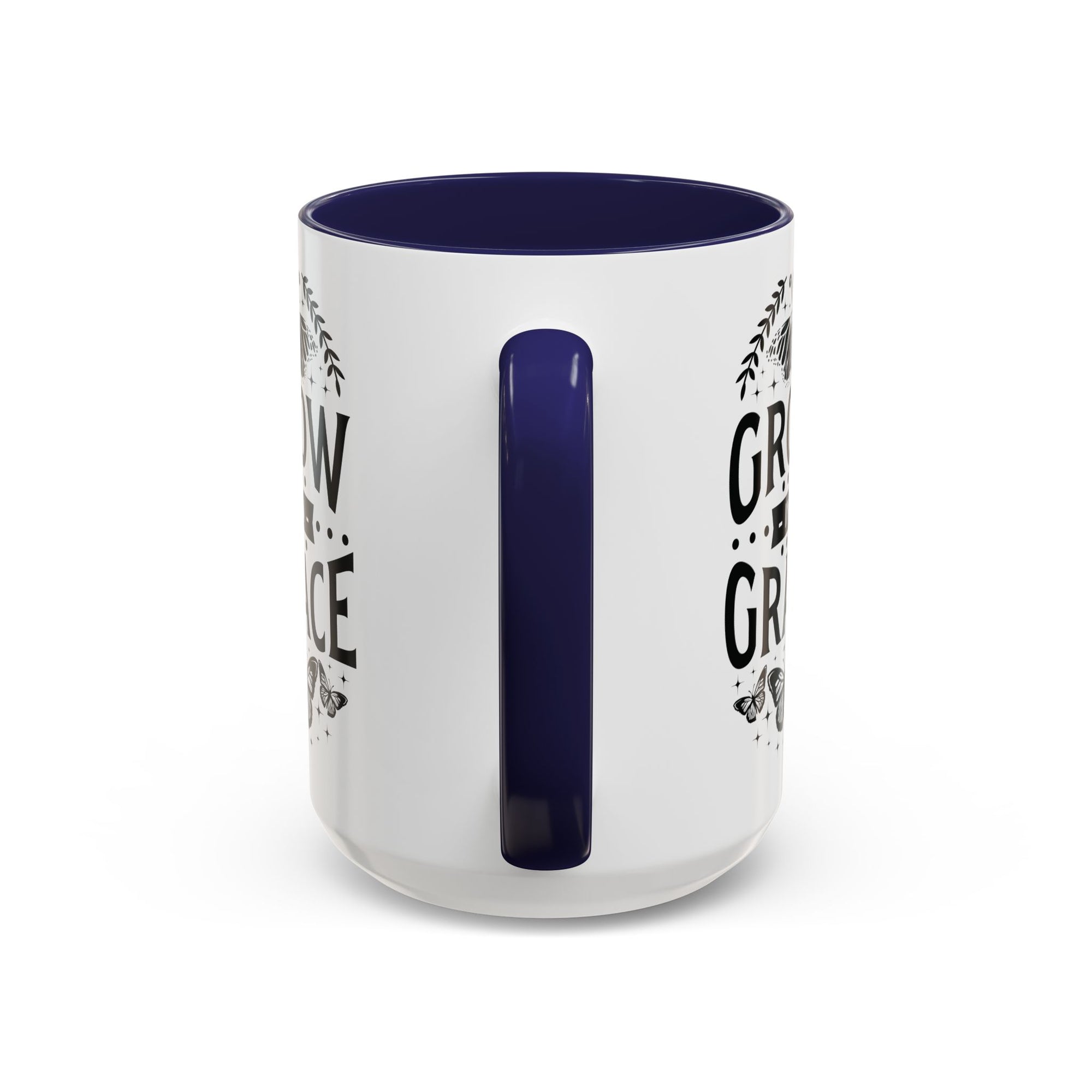 Grow in Grace Accent Coffee Mug - Inspirational Design