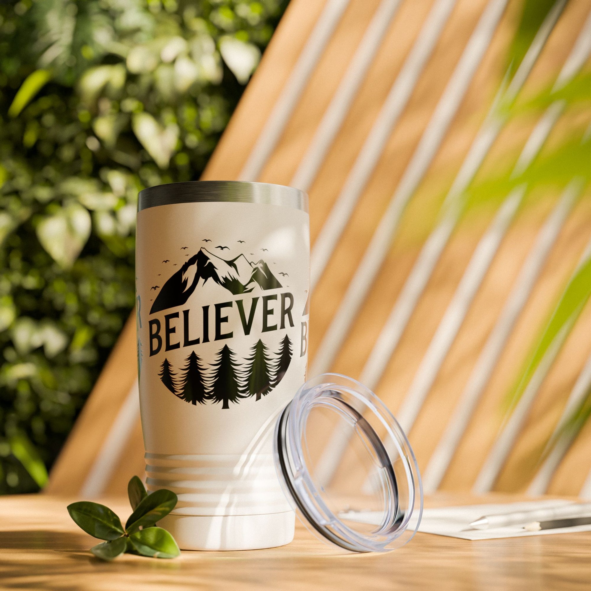 Believer Ringneck Tumbler - 20oz Inspirational Travel Mug
