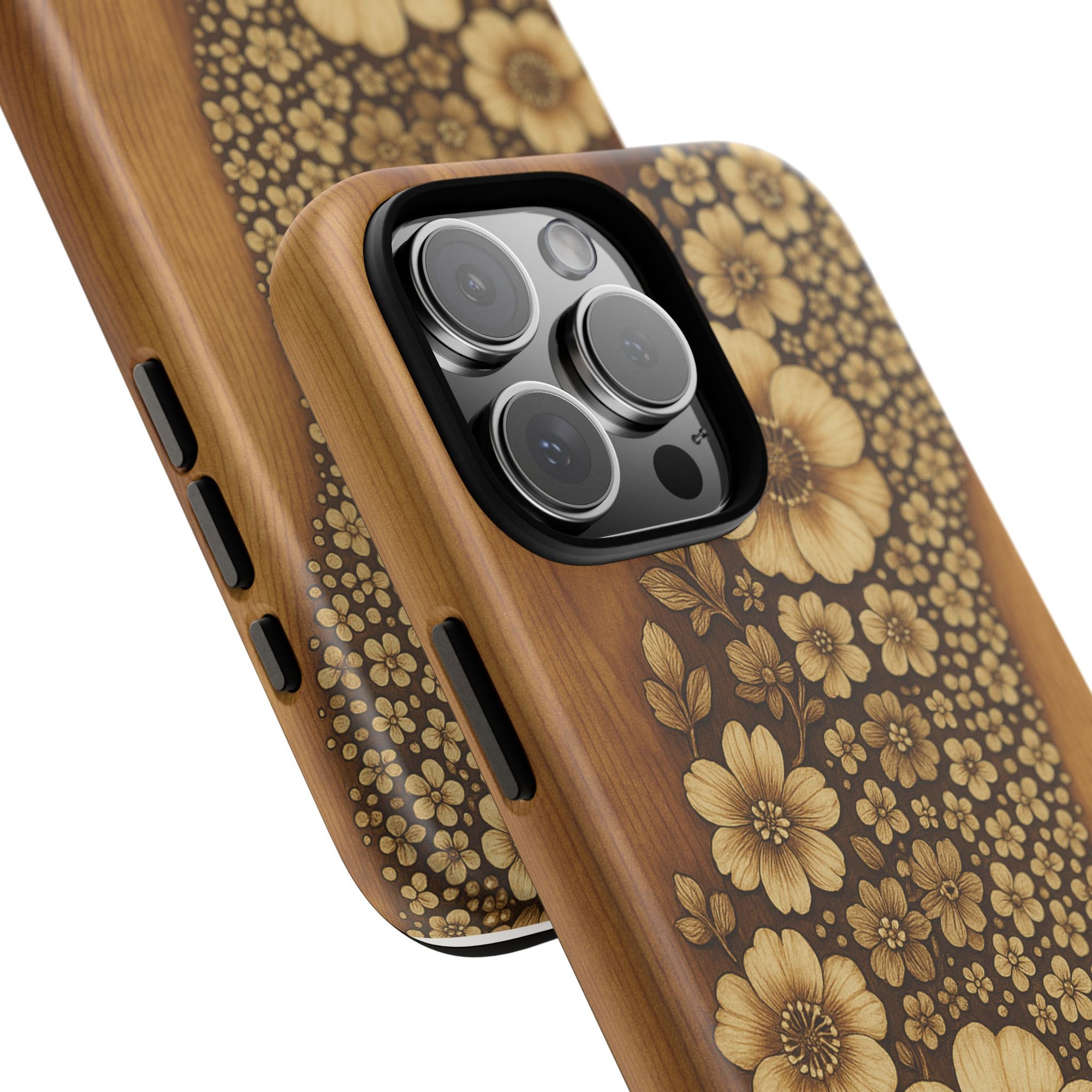 Floral Phone Case - Tough Cases, Protective Cover, Floral Design, Nature Lover Gift, Phone Accessory, Trendy Gadget