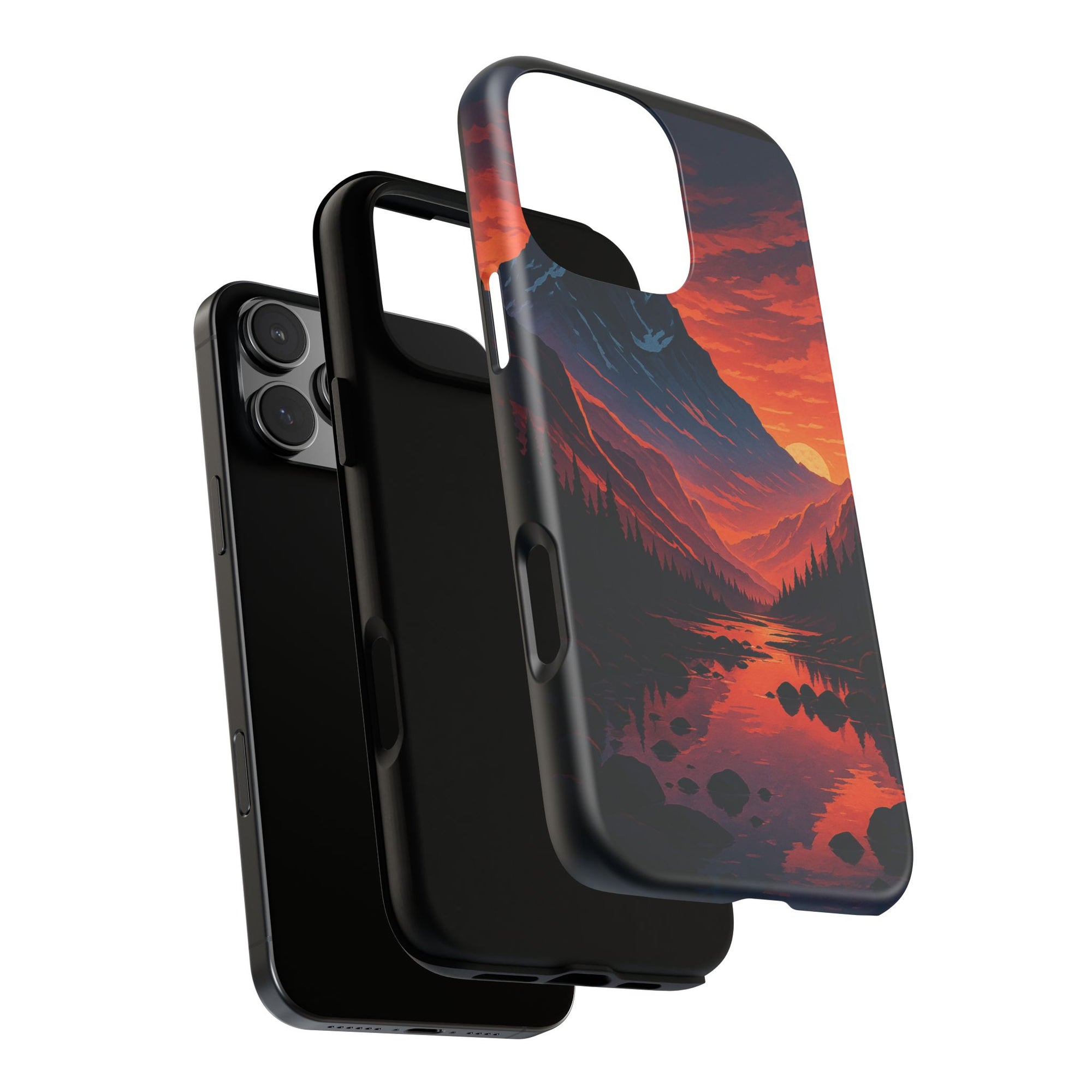 Mountain Sunset Phone Case, Nature Inspired Case, Tough Cases, Gift for Adventurers, Phone Accessories