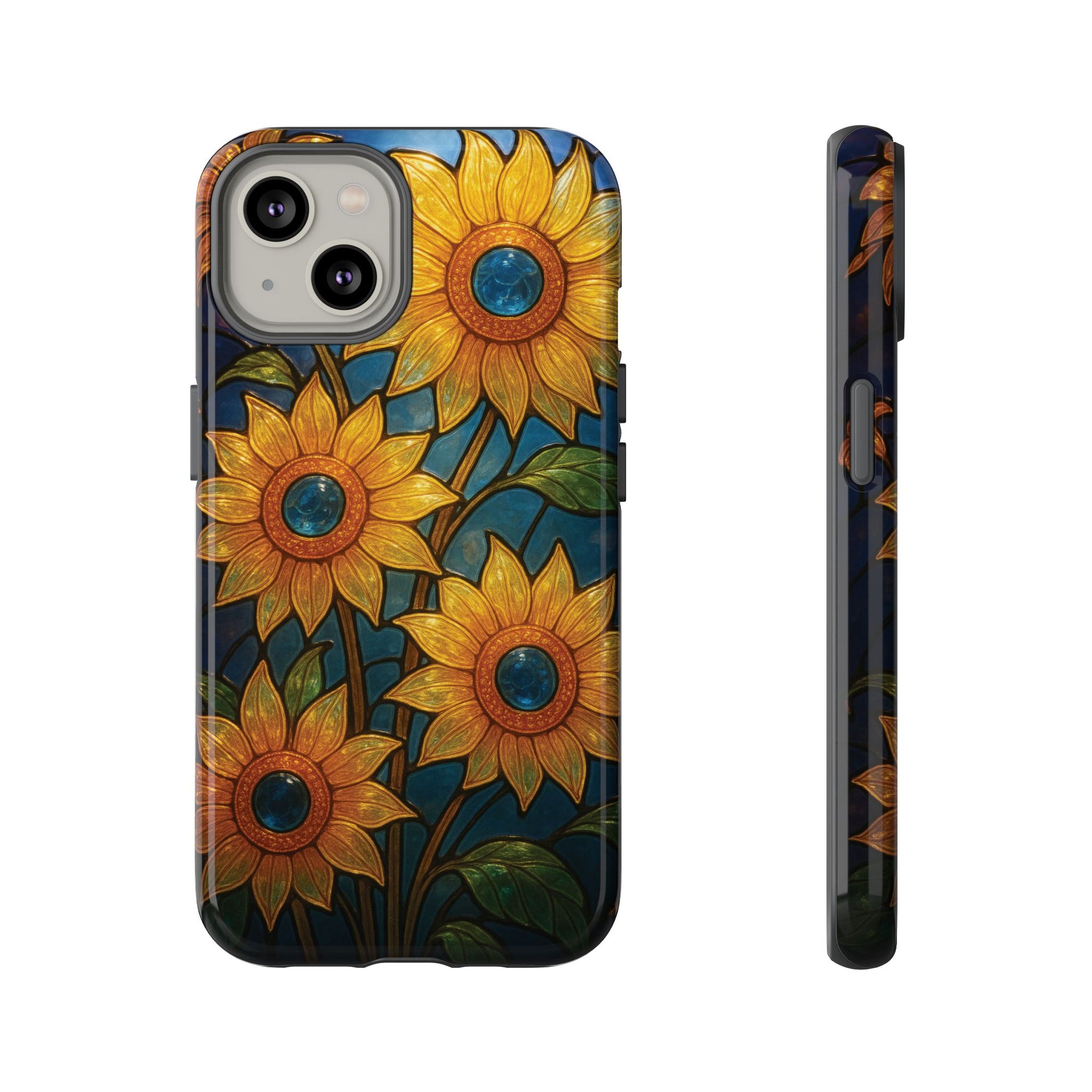 Vibrant Floral Phone Case, Sunflower Design, Tough & Durable Case, Nature Lover Gift, Protective Phone Cover, Spring Aesthetic