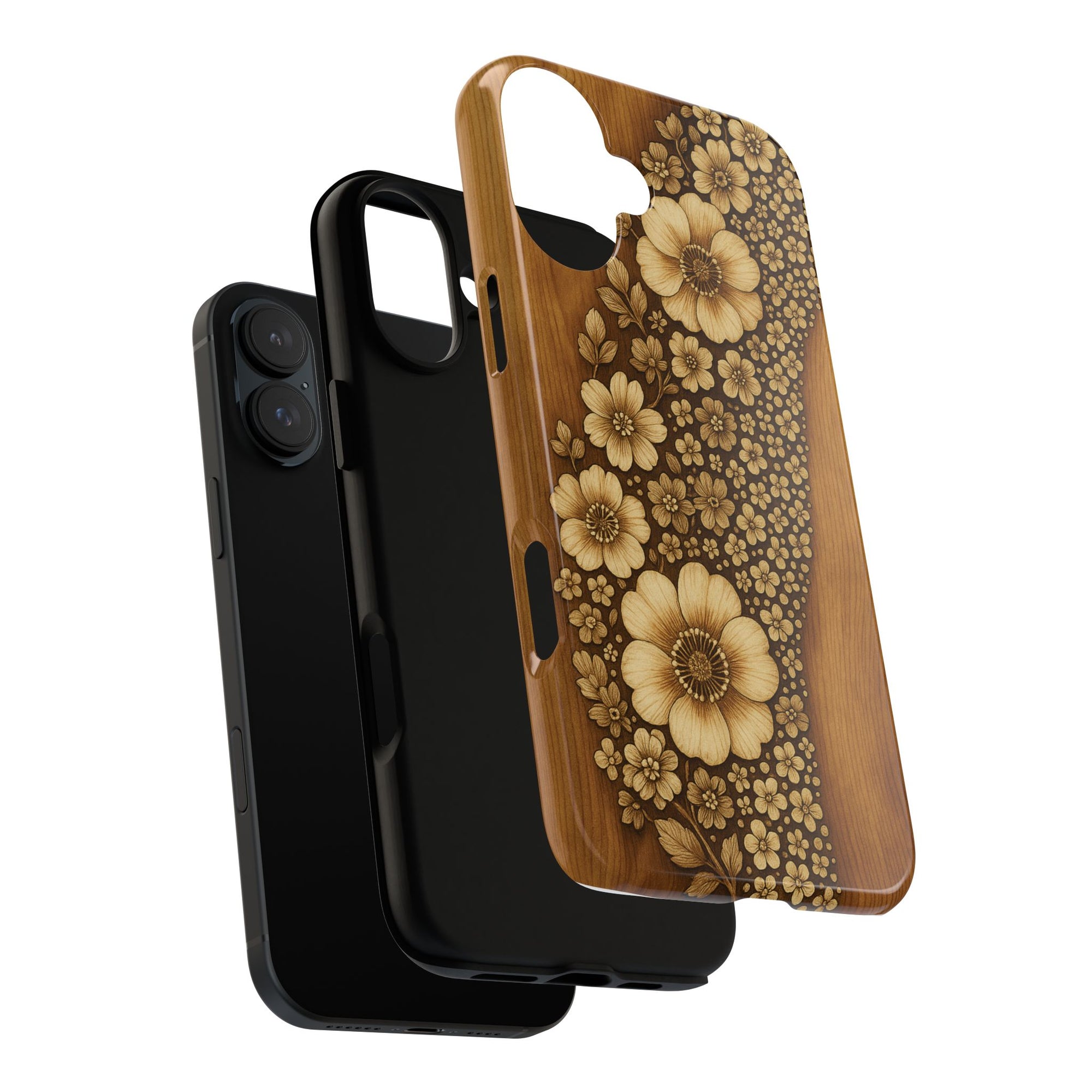 Floral Phone Case - Tough Cases, Protective Cover, Floral Design, Nature Lover Gift, Phone Accessory, Trendy Gadget