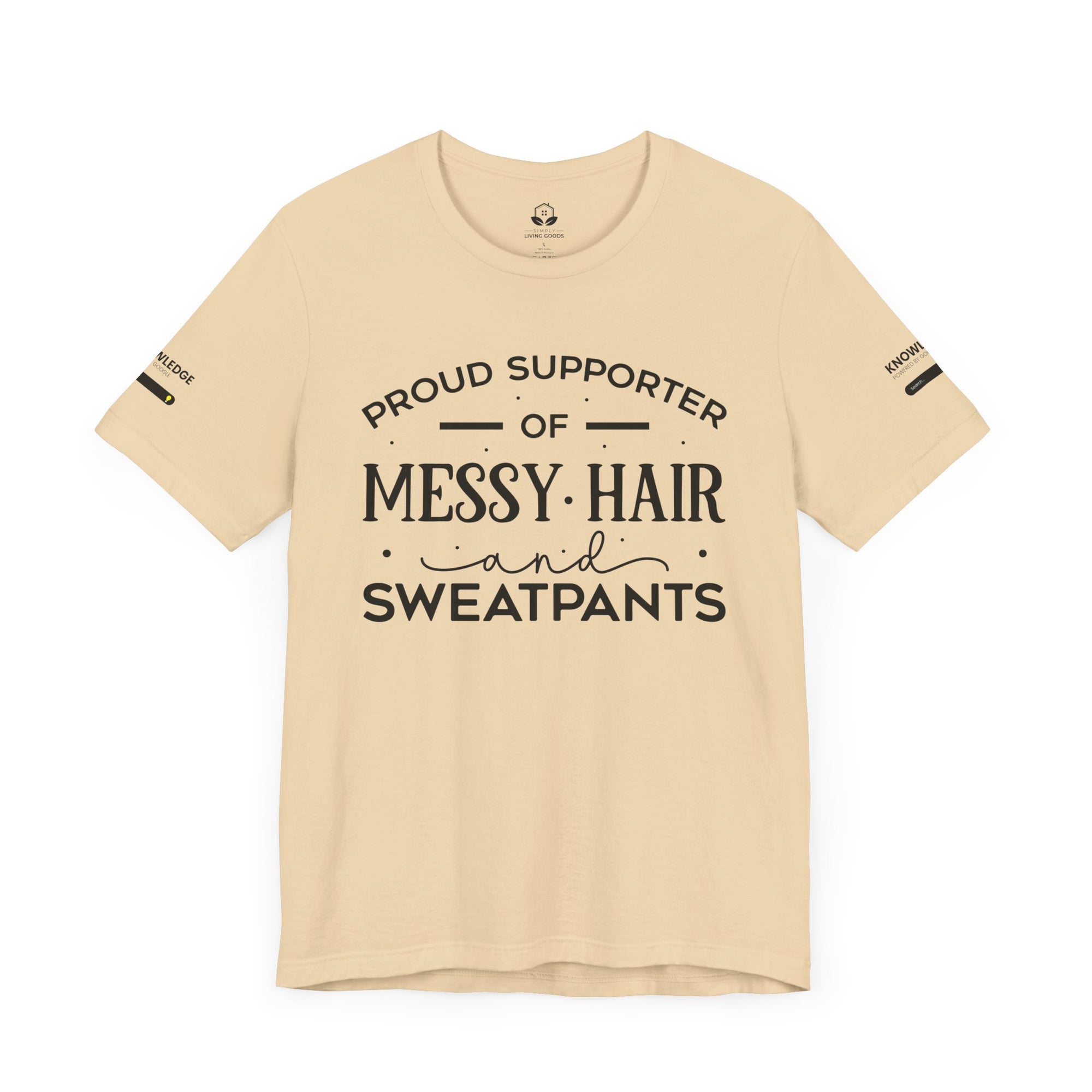 Unisex Jersey Tee with 'Messy Hair' Quote - Perfect for Everyday Wear