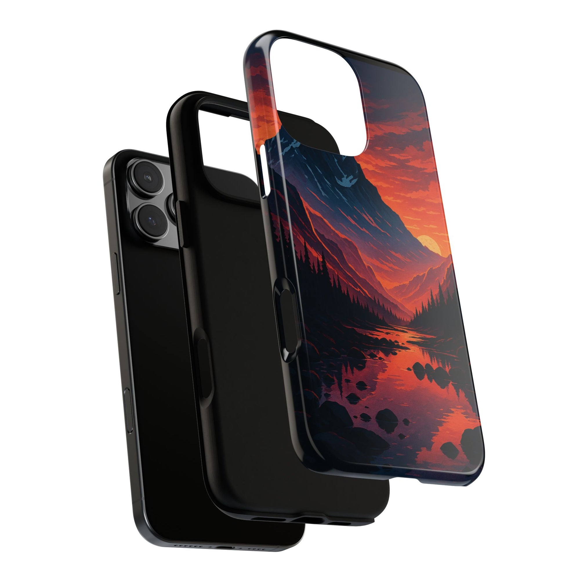Mountain Sunset Phone Case, Nature Inspired Case, Tough Cases, Gift for Adventurers, Phone Accessories