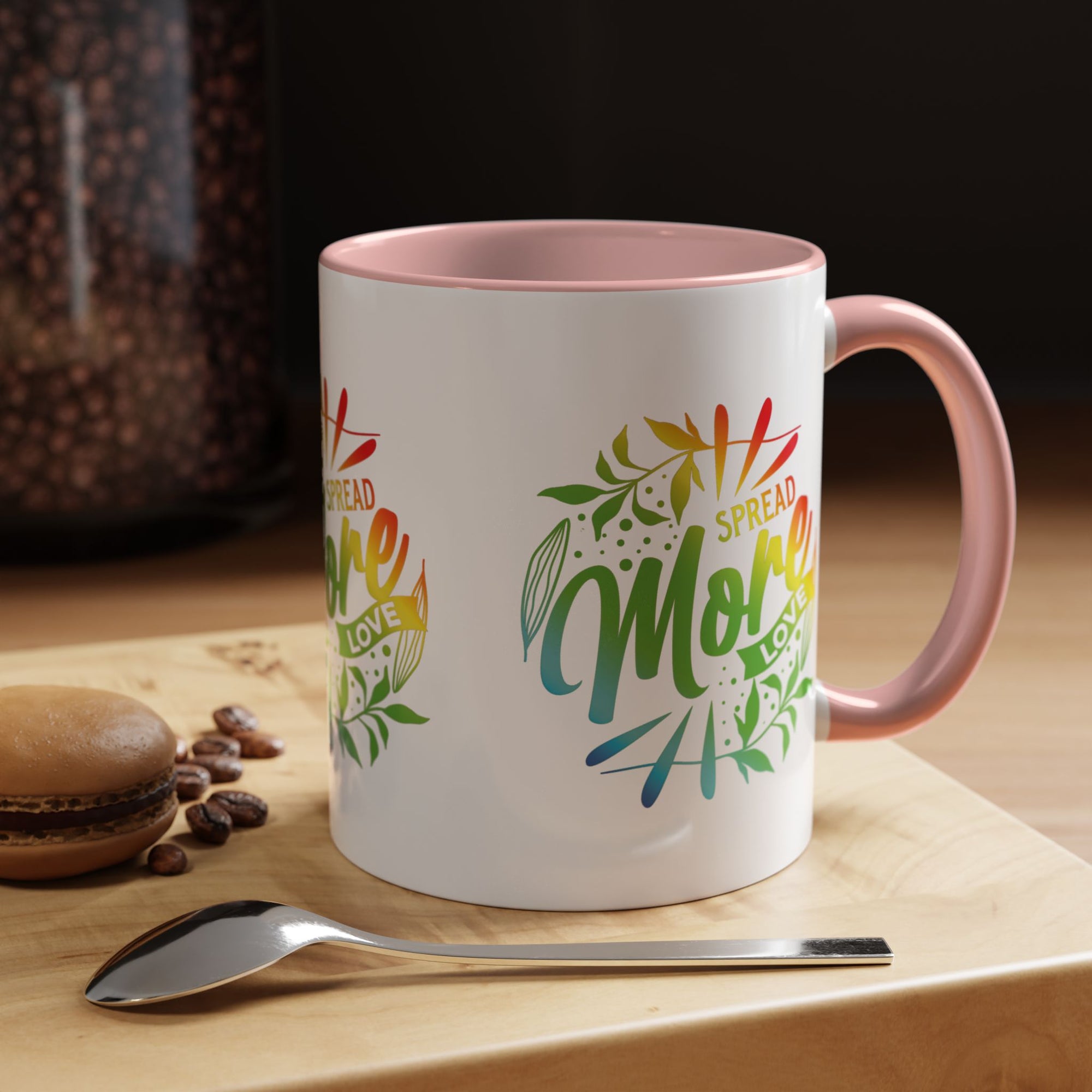 Spread more Love Accent Coffee Mug - Inspirational Design