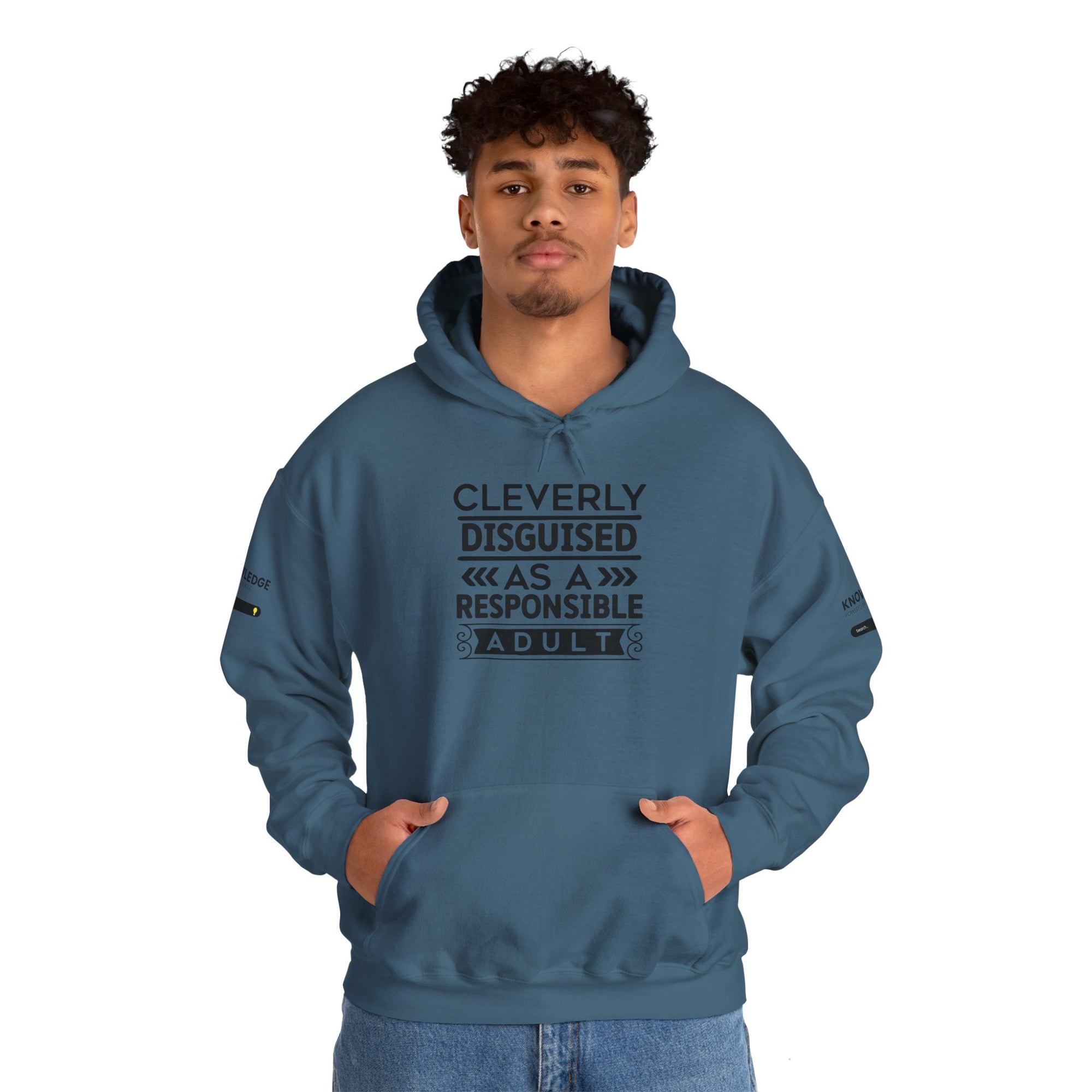 Cleverly Disguised Adult Hoodie - Unisex Heavy Blend Sweatshirt
