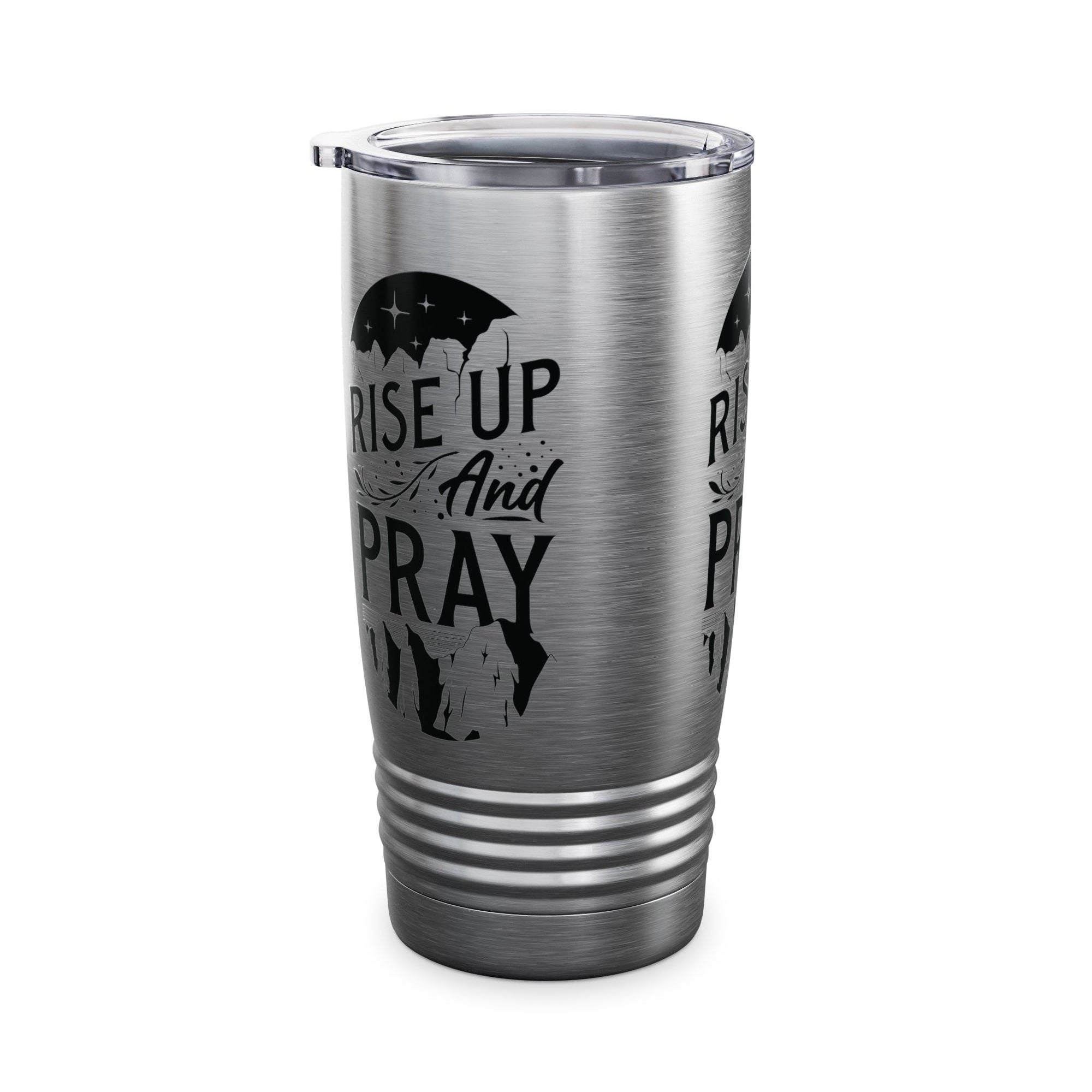 Rise Up and Pray Ringneck Tumbler - 20oz Inspirational Travel Mug