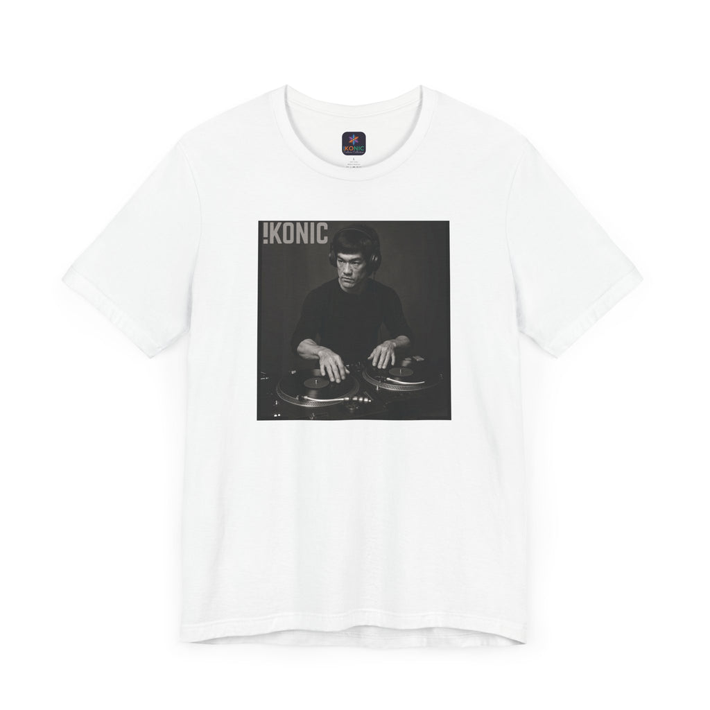 IKONIC Unisex Jersey Tee - Casual Graphic Top for Sports Fans, Everyday Wear, Gift for Him/Her, Street Style Fashion, Bruce The DJ