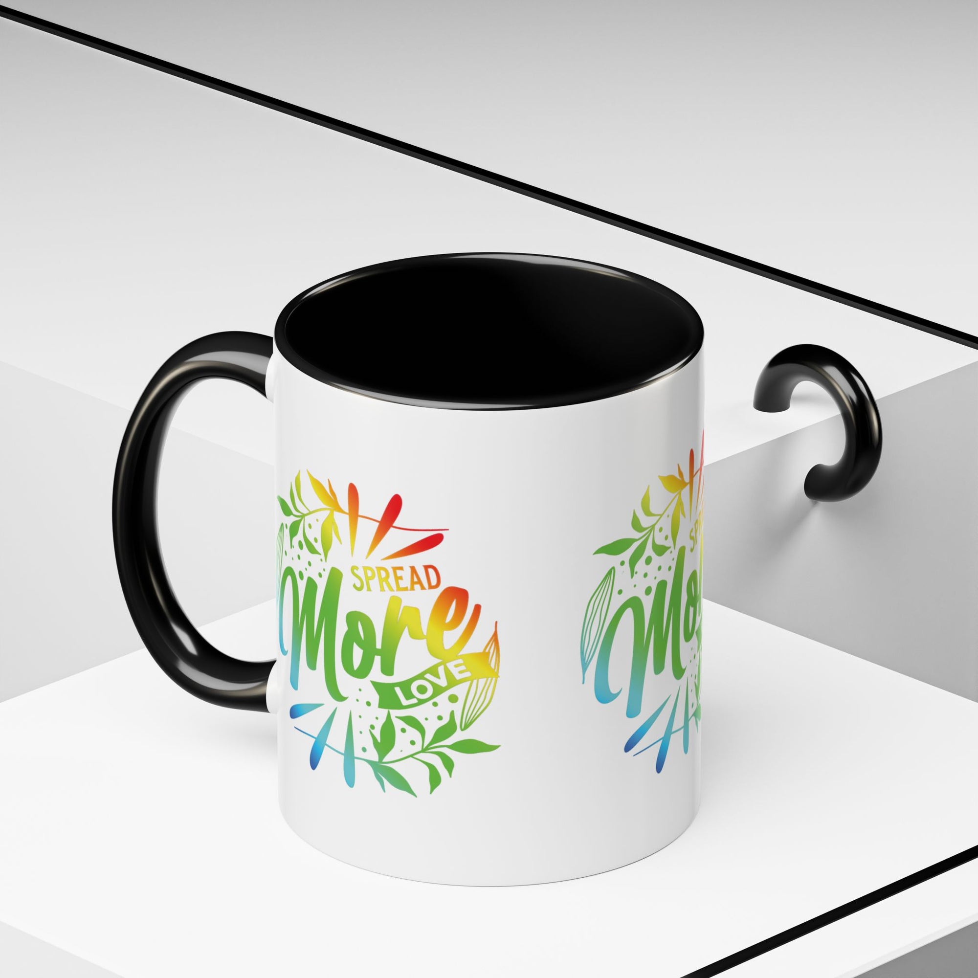 Spread more Love Accent Coffee Mug - Inspirational Design
