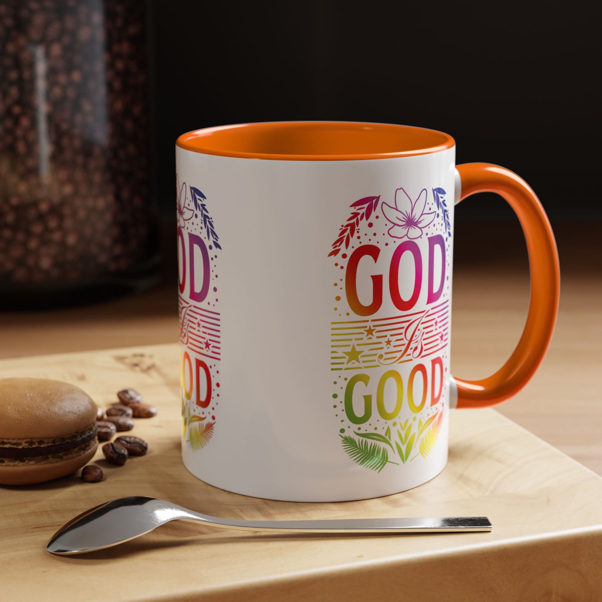 God is Good Accent Coffee Mug - Inspirational Design