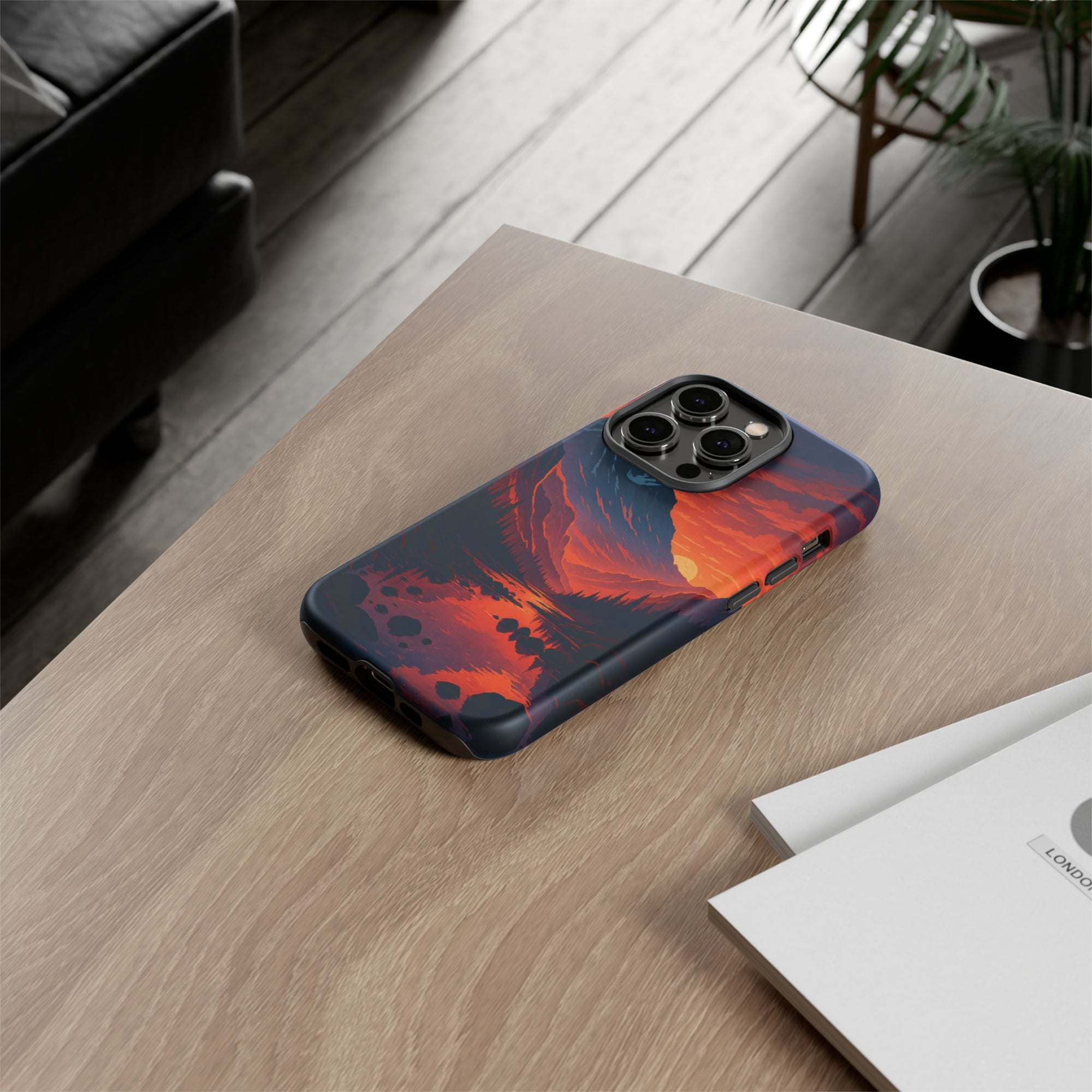 Mountain Sunset Phone Case, Nature Inspired Case, Tough Cases, Gift for Adventurers, Phone Accessories