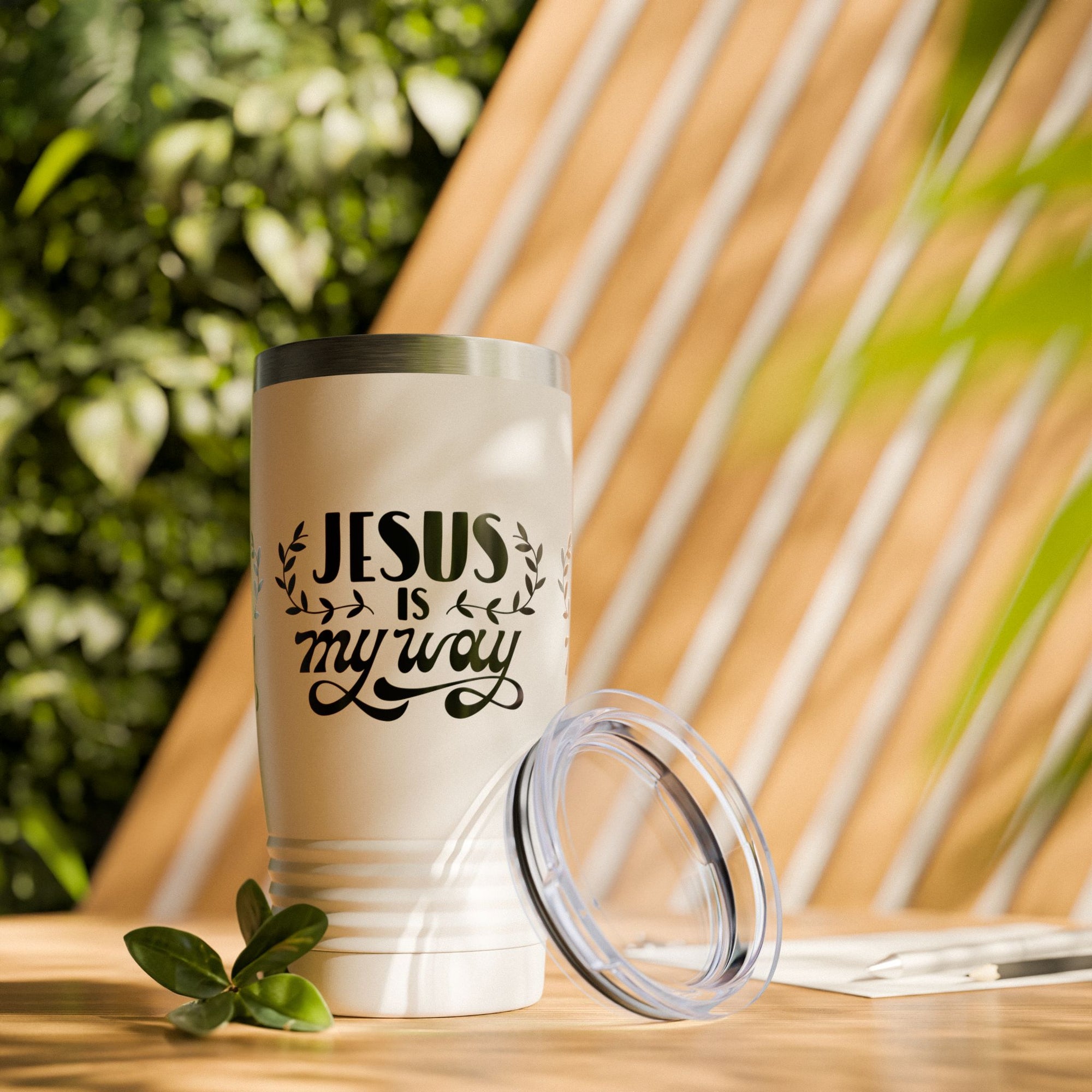 Jesus is My Way Ringneck Tumbler - 20oz Inspirational Travel Mug