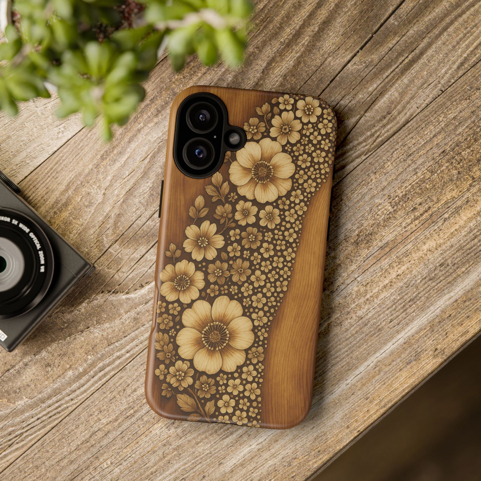 Floral Phone Case - Tough Cases, Protective Cover, Floral Design, Nature Lover Gift, Phone Accessory, Trendy Gadget