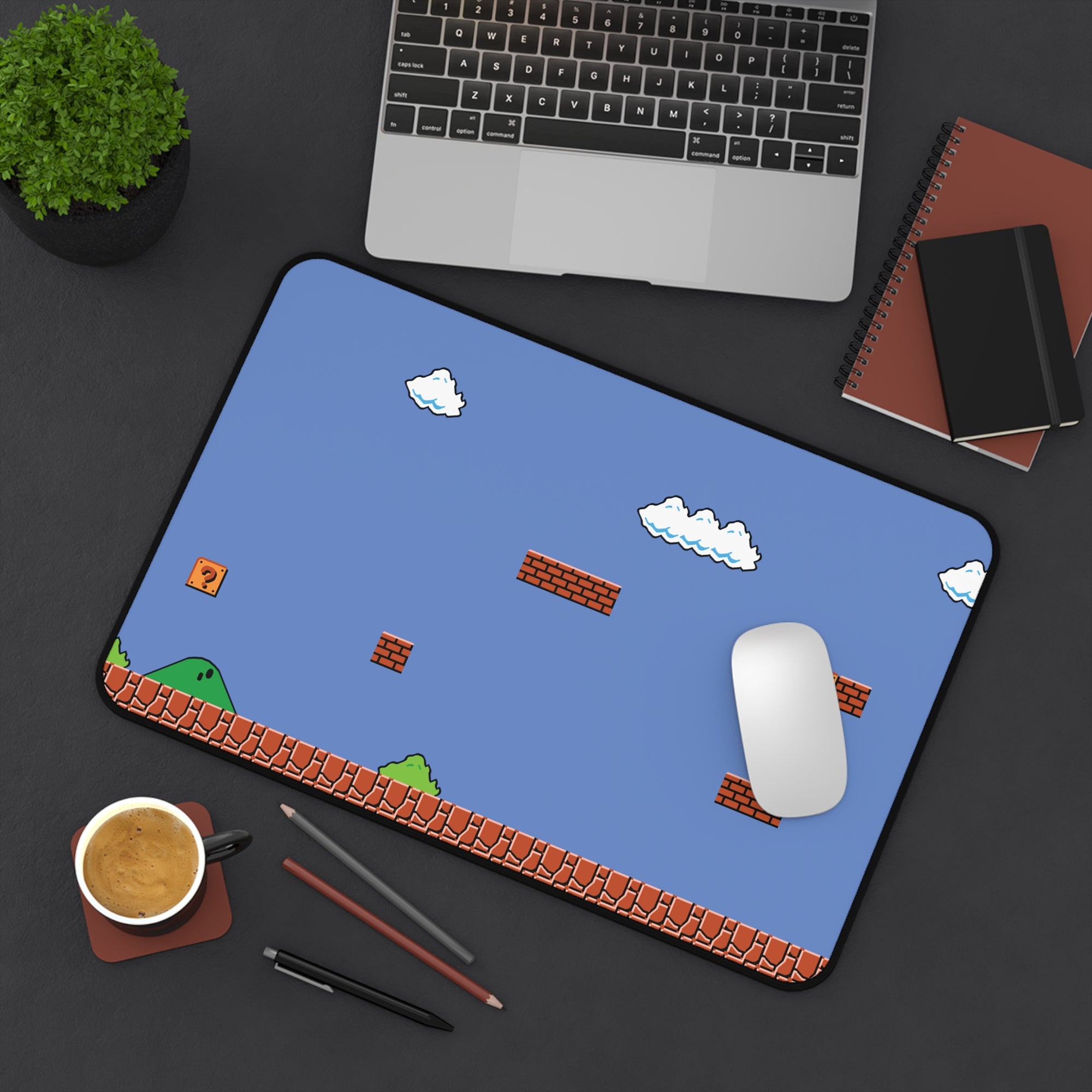 Gaming Desk Mat - Classic Game Nostalgia Design