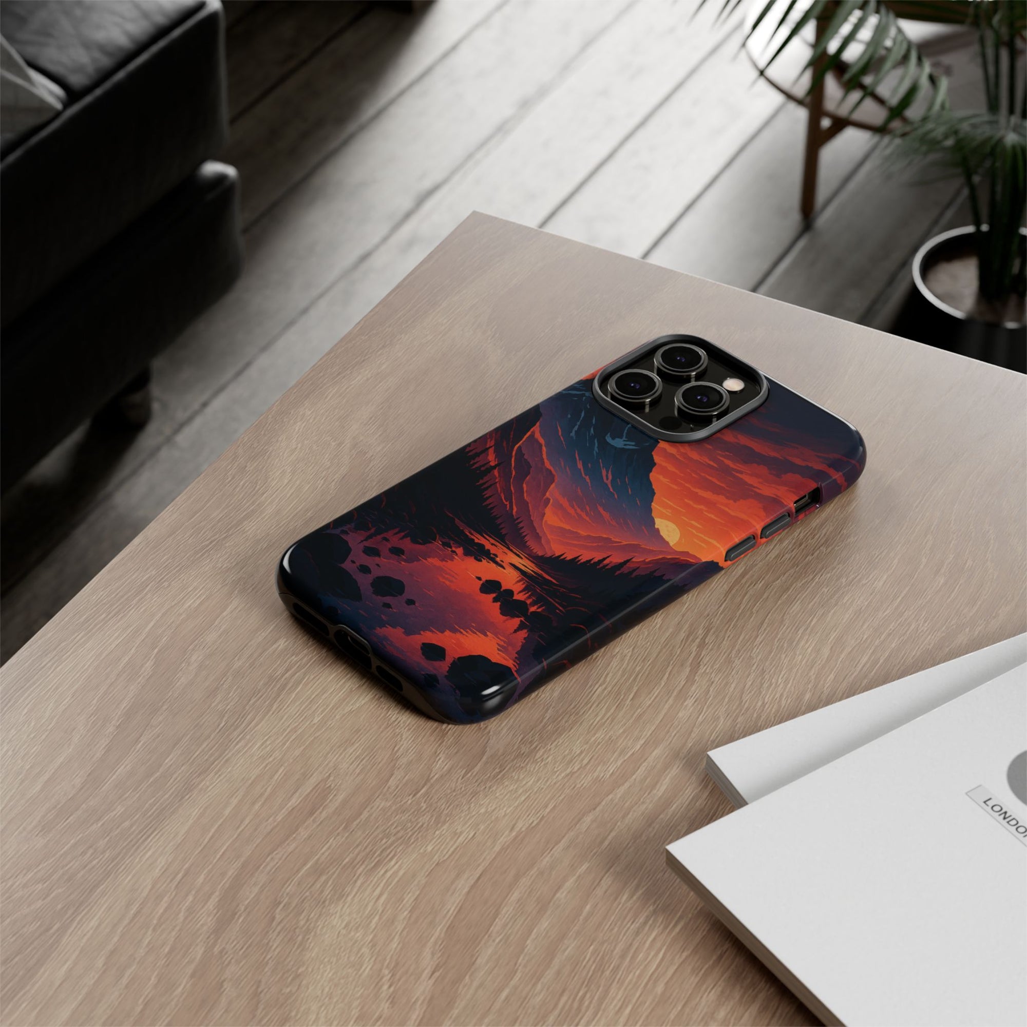 Mountain Sunset Phone Case, Nature Inspired Case, Tough Cases, Gift for Adventurers, Phone Accessories