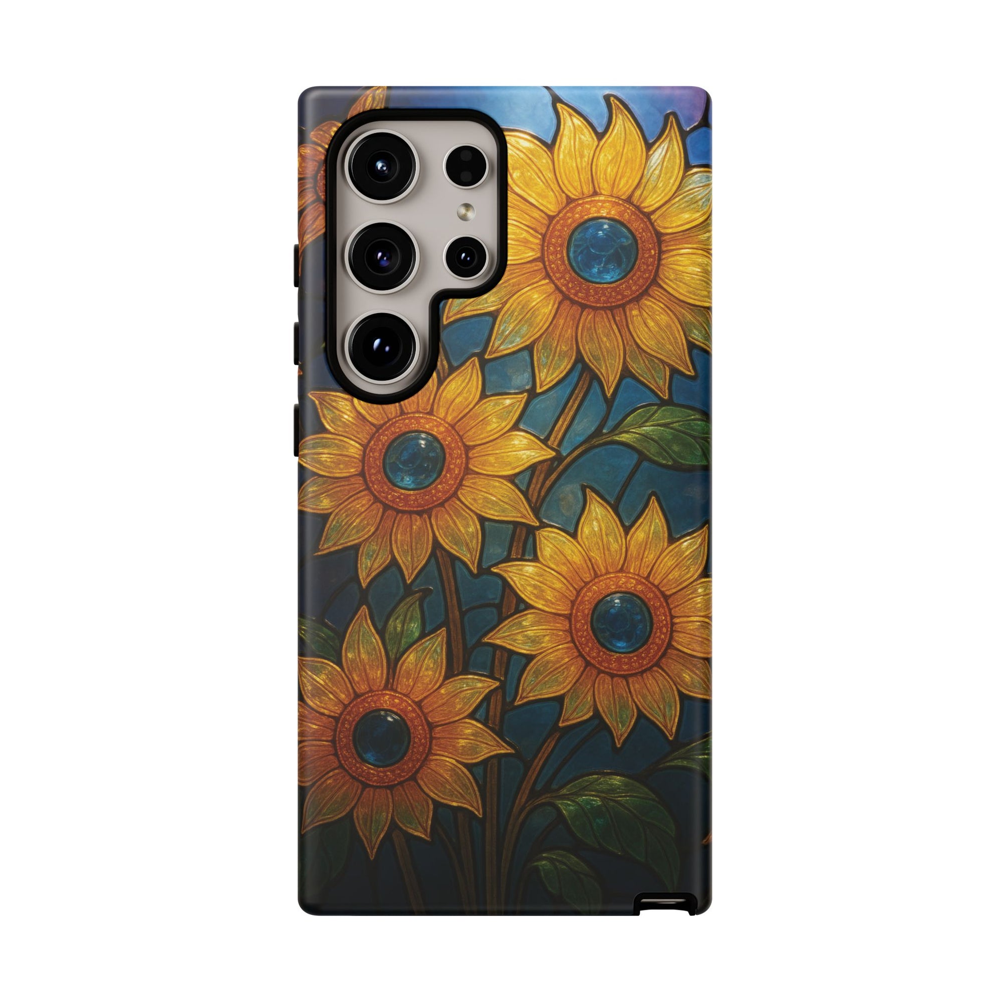 Vibrant Floral Phone Case, Sunflower Design, Tough & Durable Case, Nature Lover Gift, Protective Phone Cover, Spring Aesthetic