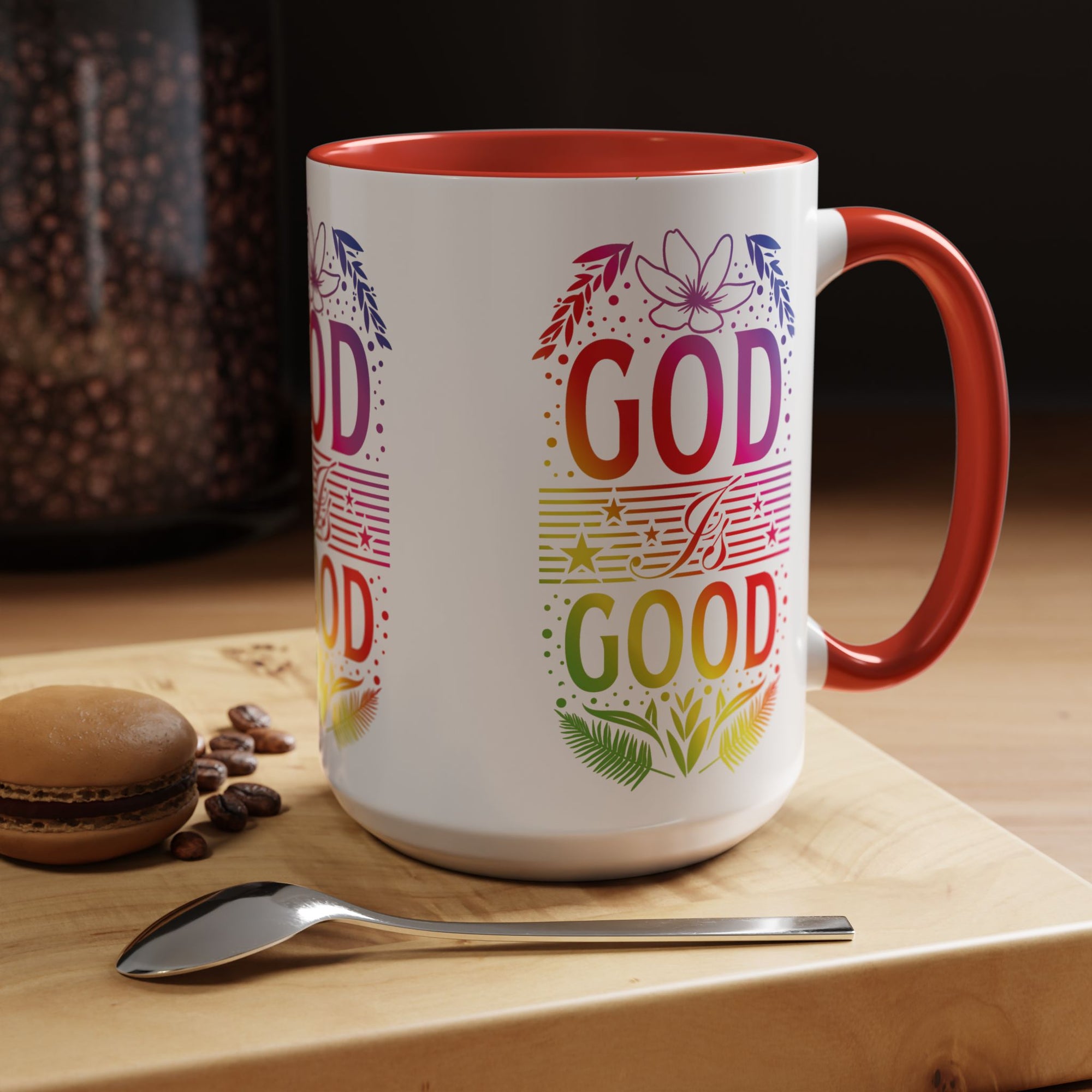 God is Good Accent Coffee Mug - Inspirational Design