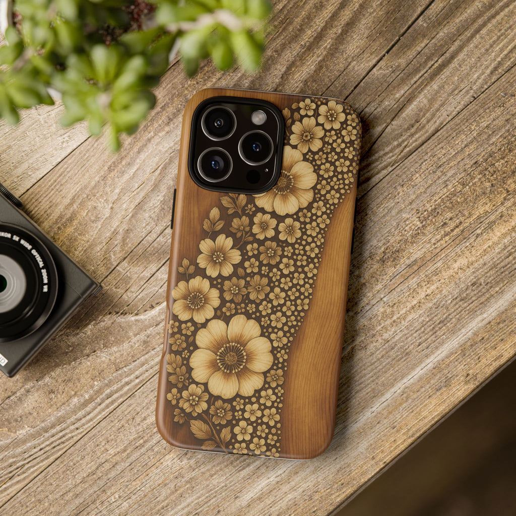 Floral Phone Case - Tough Cases, Protective Cover, Floral Design, Nature Lover Gift, Phone Accessory, Trendy Gadget