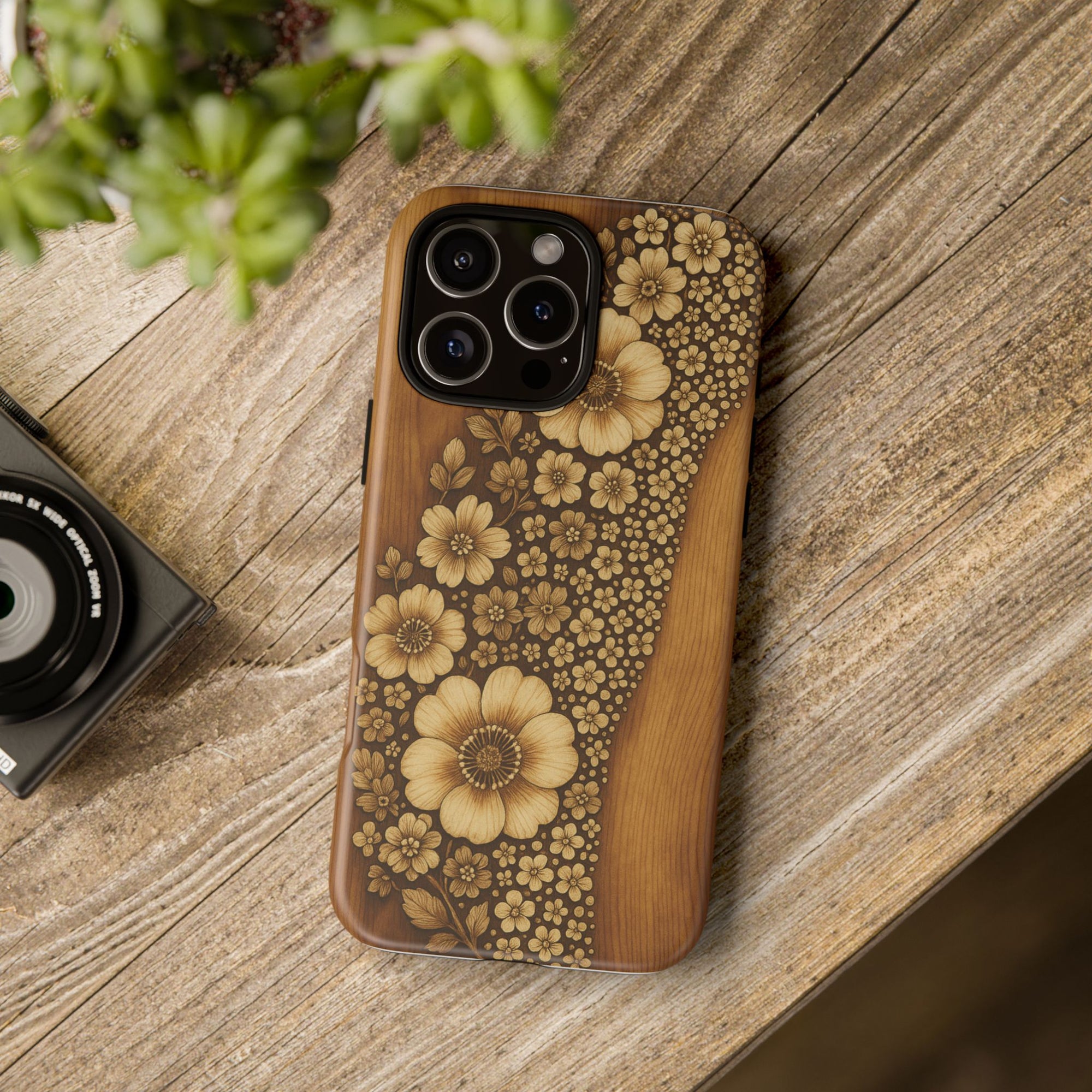 Floral Phone Case - Tough Cases, Protective Cover, Floral Design, Nature Lover Gift, Phone Accessory, Trendy Gadget
