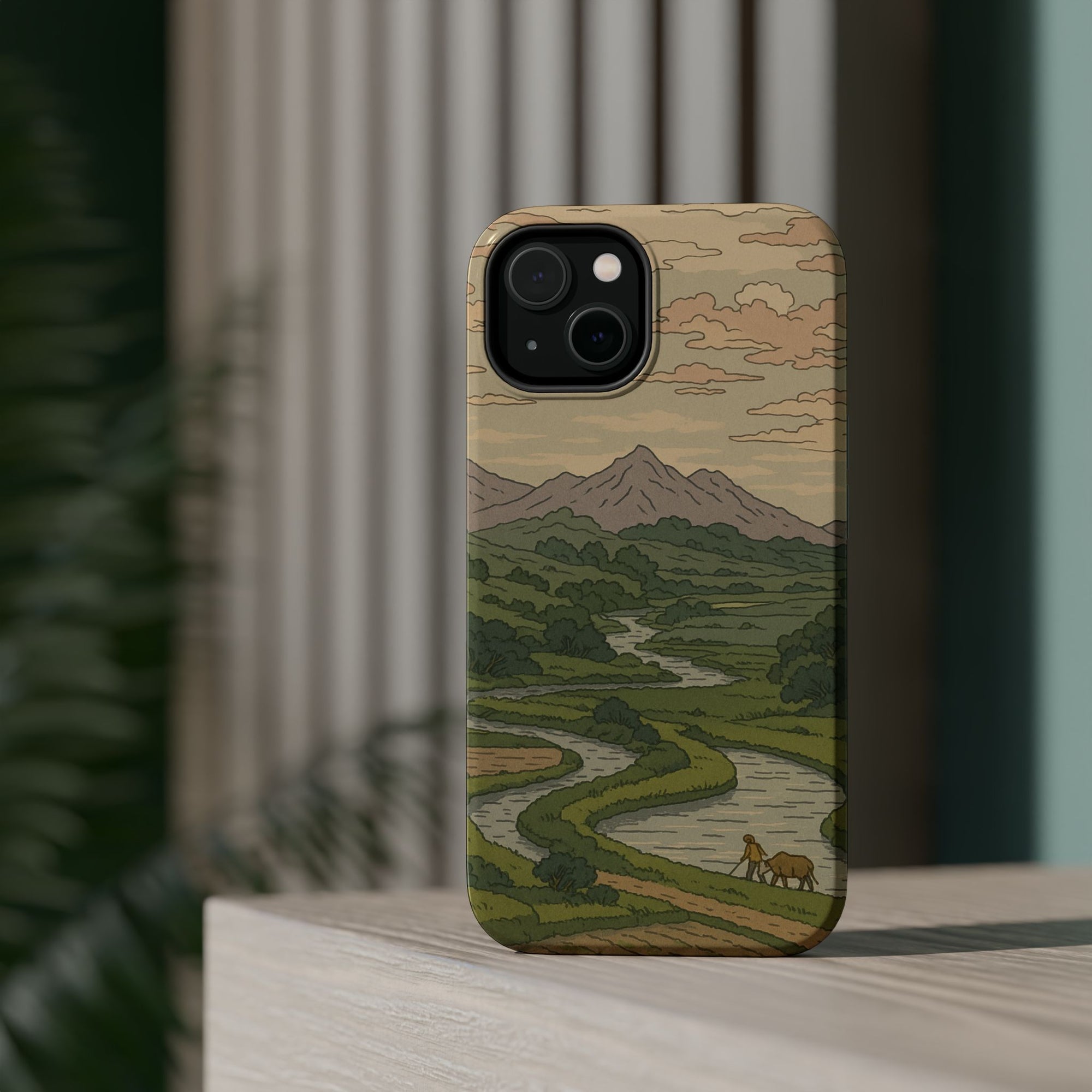 Nature-Inspired Magnetic Tough Case for iPhone, Phone Protection, Adventure Gift, Outdoor Lover, Earthy Aesthetic
