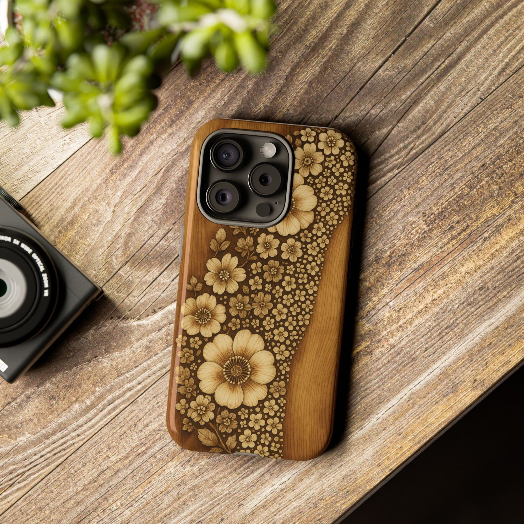 Floral Phone Case - Tough Cases, Protective Cover, Floral Design, Nature Lover Gift, Phone Accessory, Trendy Gadget