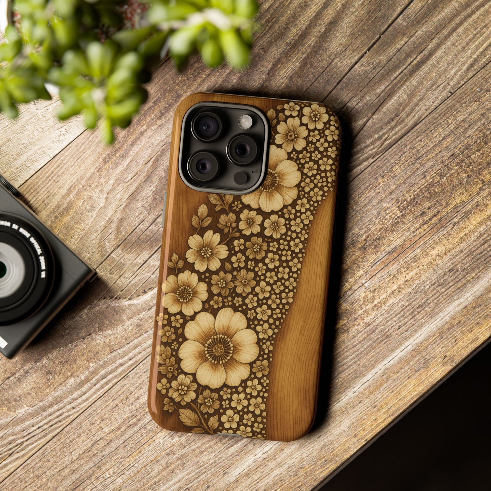 Floral Phone Case - Tough Cases, Protective Cover, Floral Design, Nature Lover Gift, Phone Accessory, Trendy Gadget