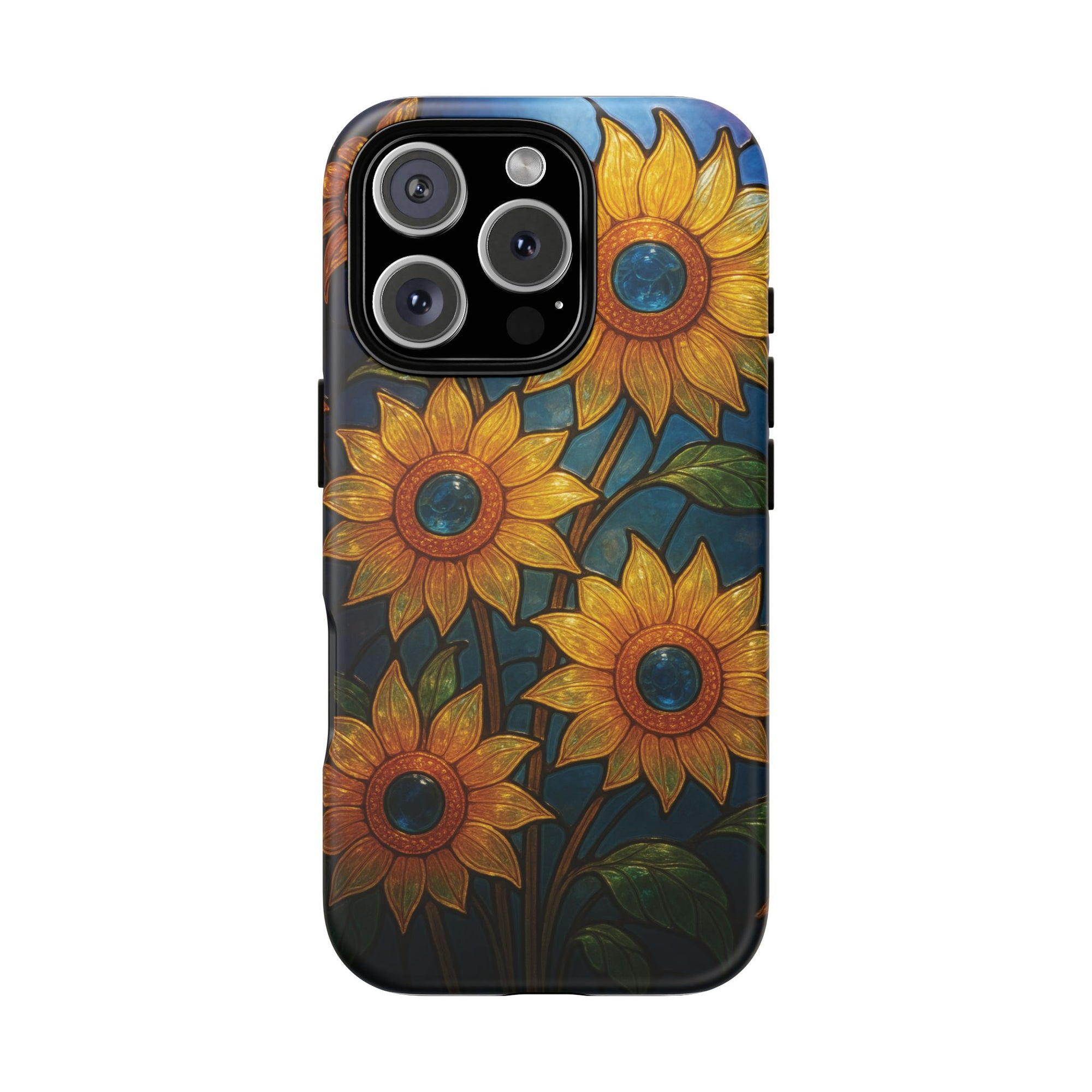 Vibrant Floral Phone Case, Sunflower Design, Tough & Durable Case, Nature Lover Gift, Protective Phone Cover, Spring Aesthetic