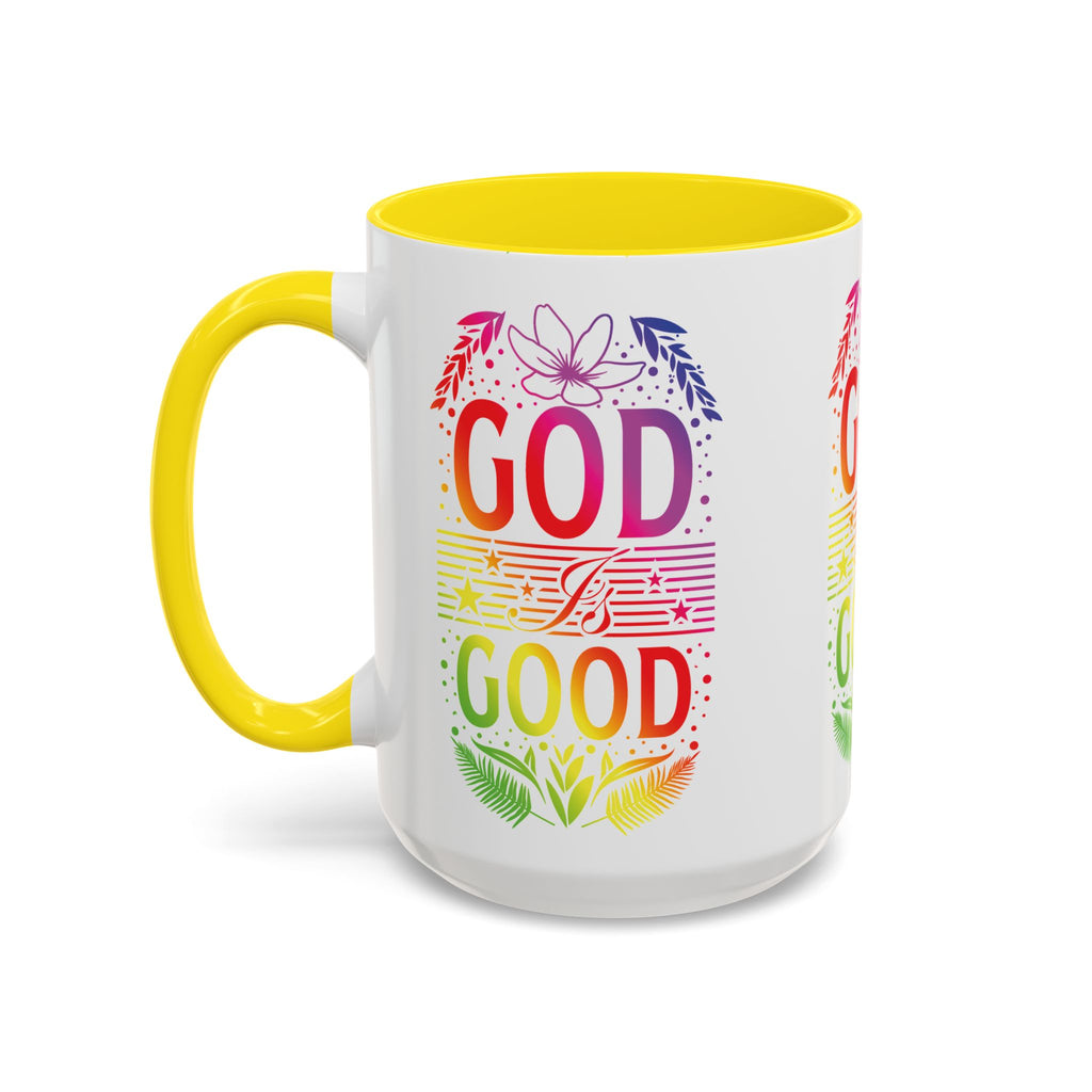 God is Good Accent Coffee Mug - Inspirational Design