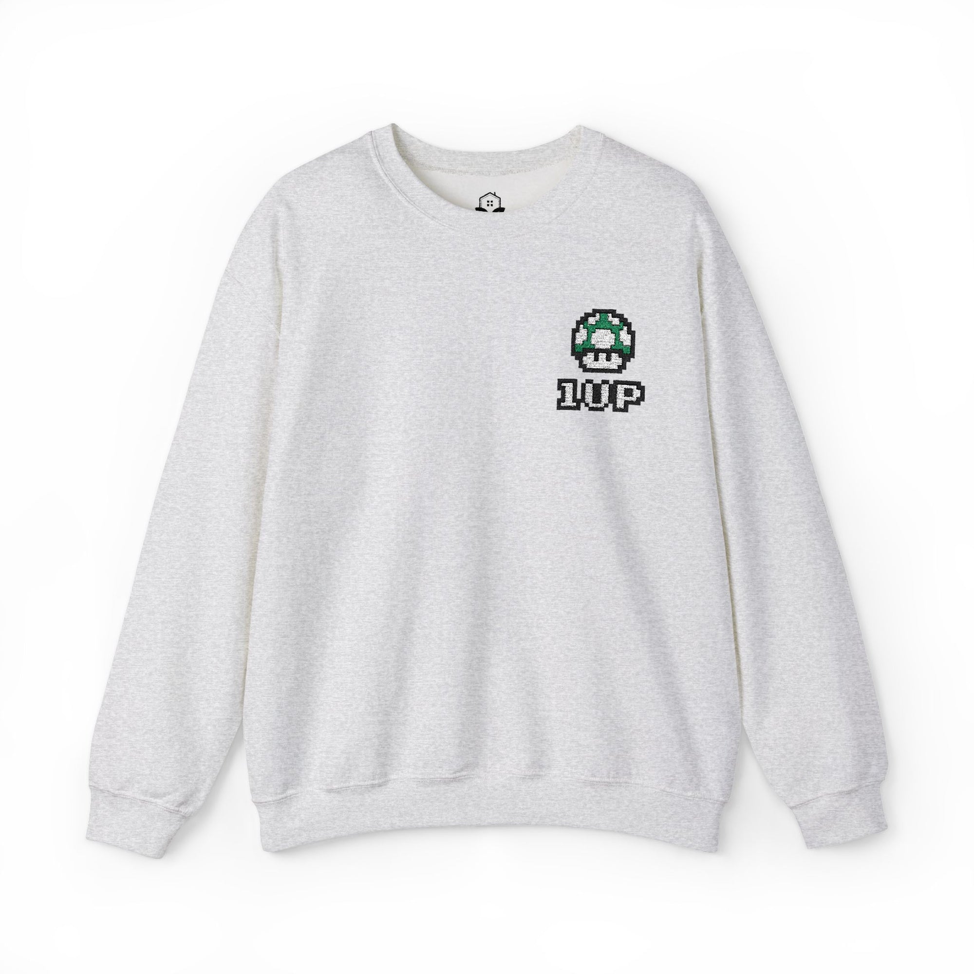 1UP Mushroom - Unisex Heavy Blend™ Crewneck Sweatshirt