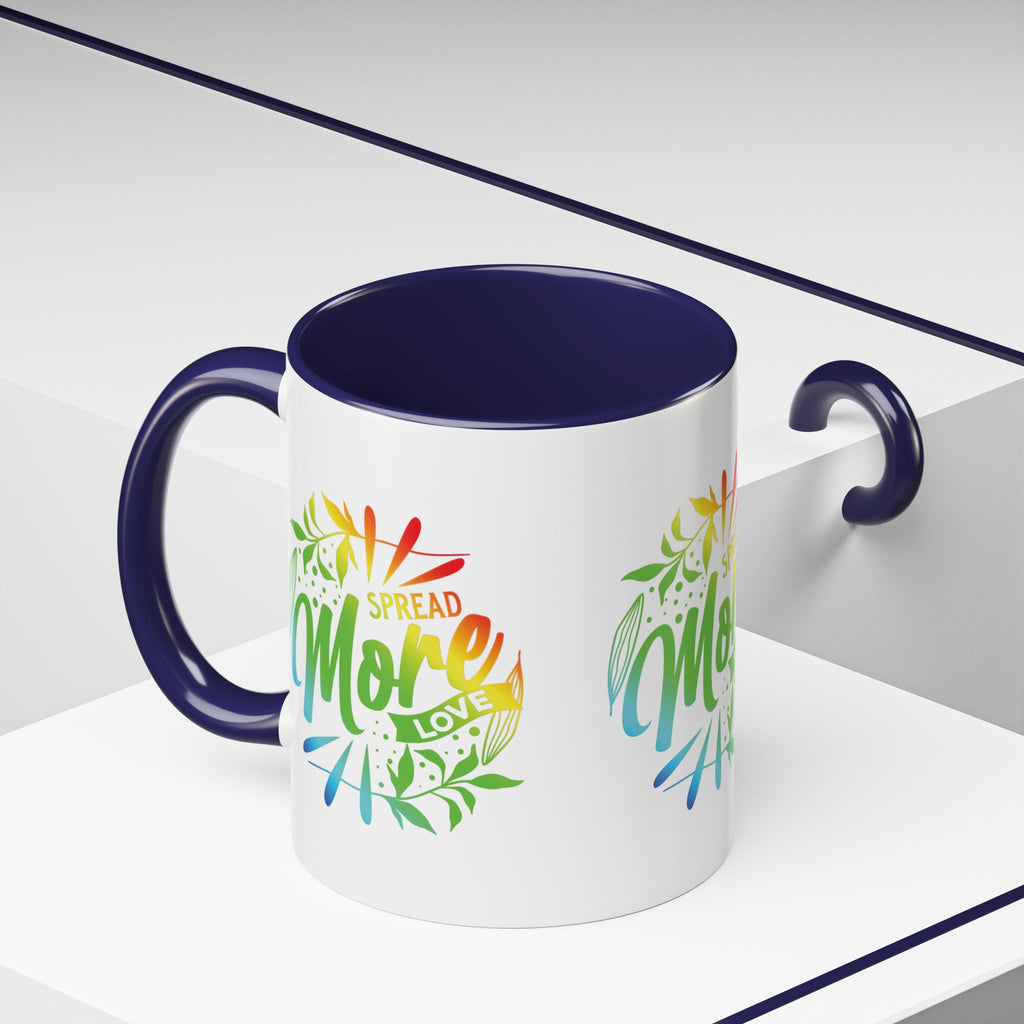 Spread more Love Accent Coffee Mug - Inspirational Design