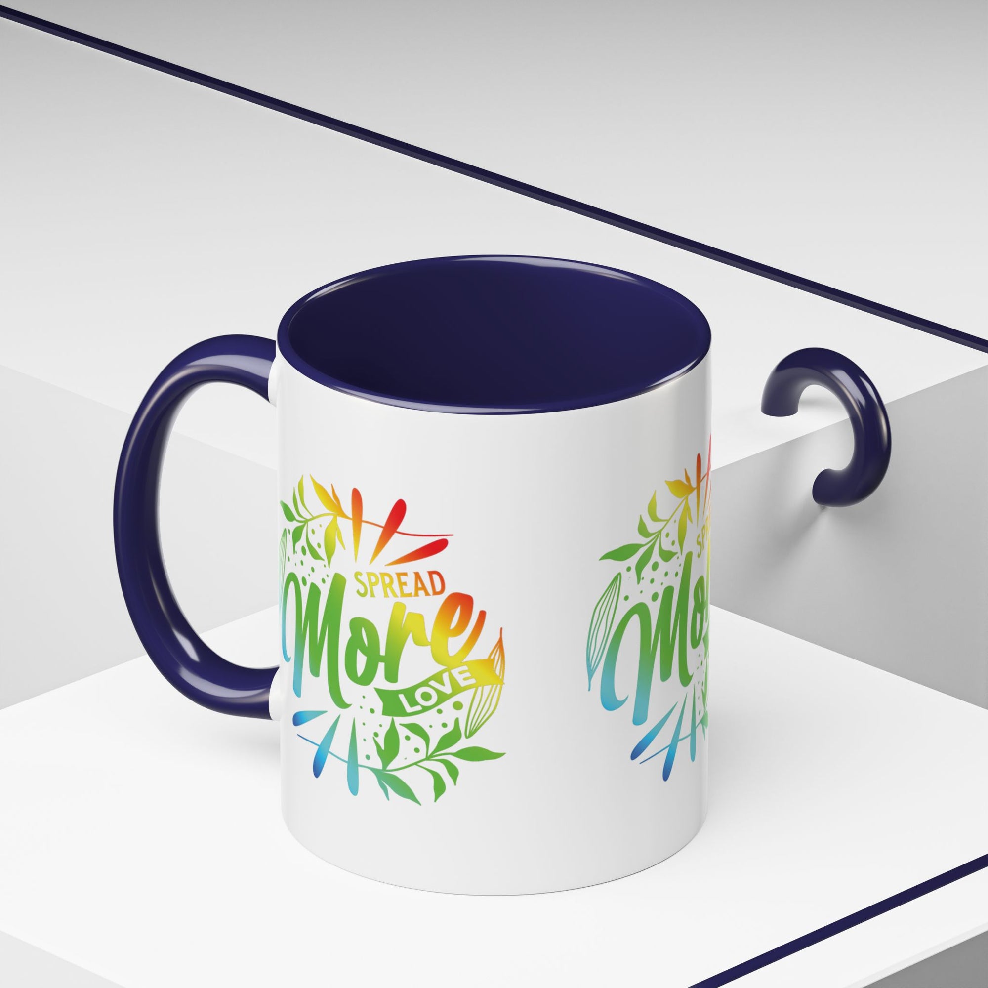 Spread more Love Accent Coffee Mug - Inspirational Design