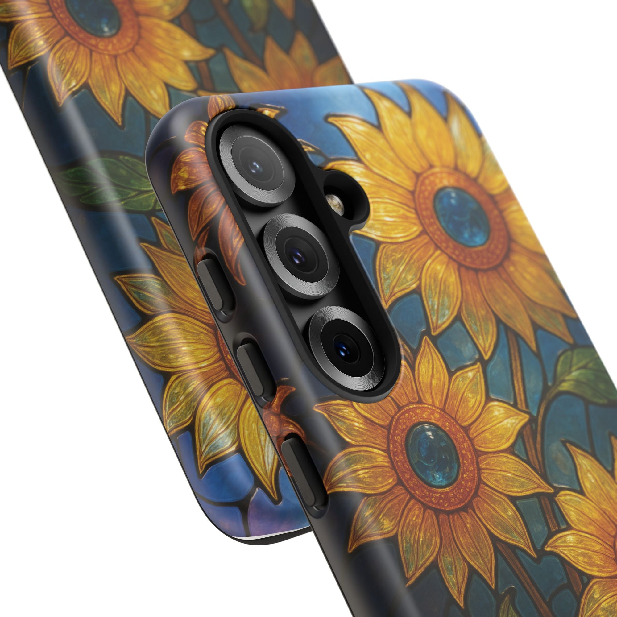 Vibrant Floral Phone Case, Sunflower Design, Tough & Durable Case, Nature Lover Gift, Protective Phone Cover, Spring Aesthetic