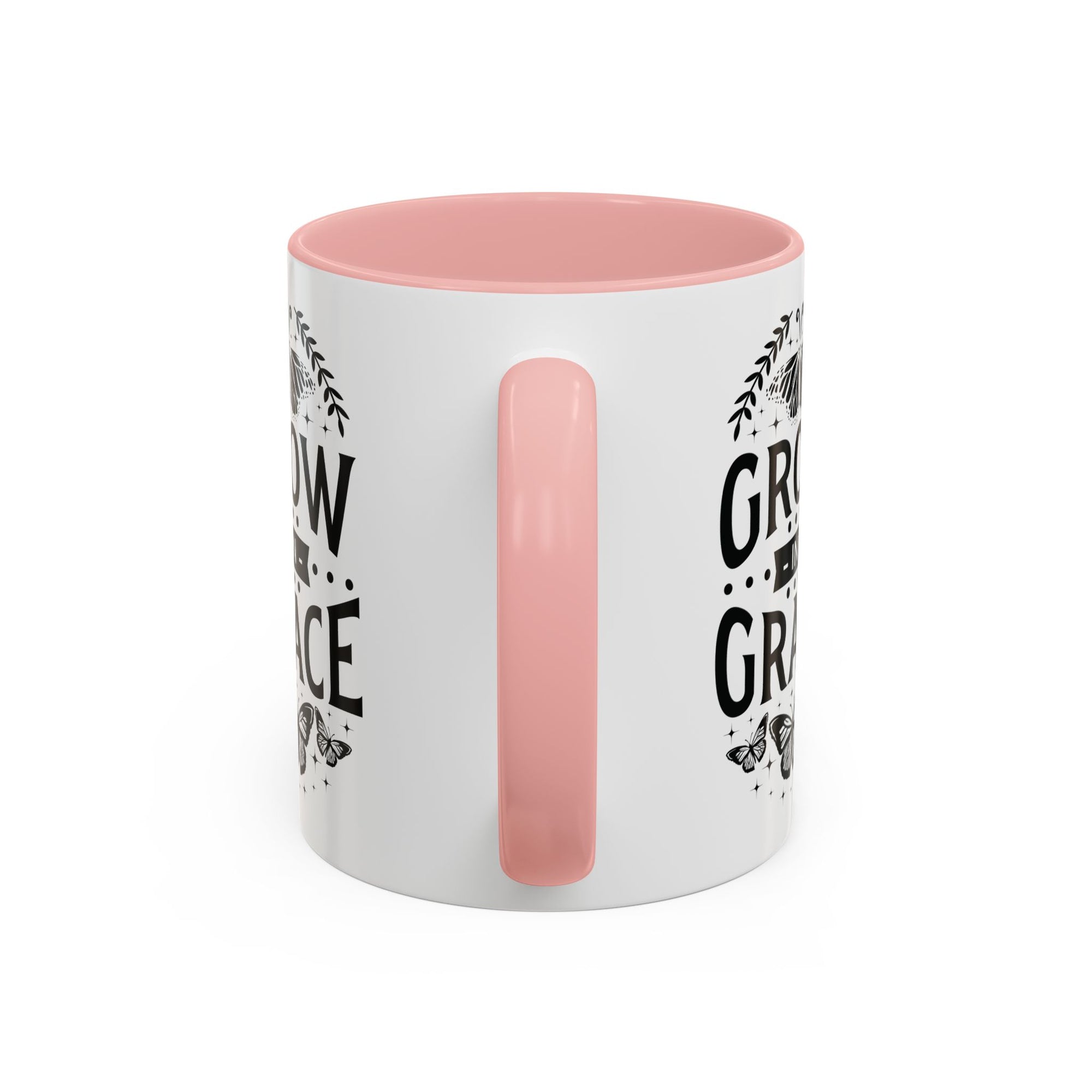 Grow in Grace Accent Coffee Mug - Inspirational Design