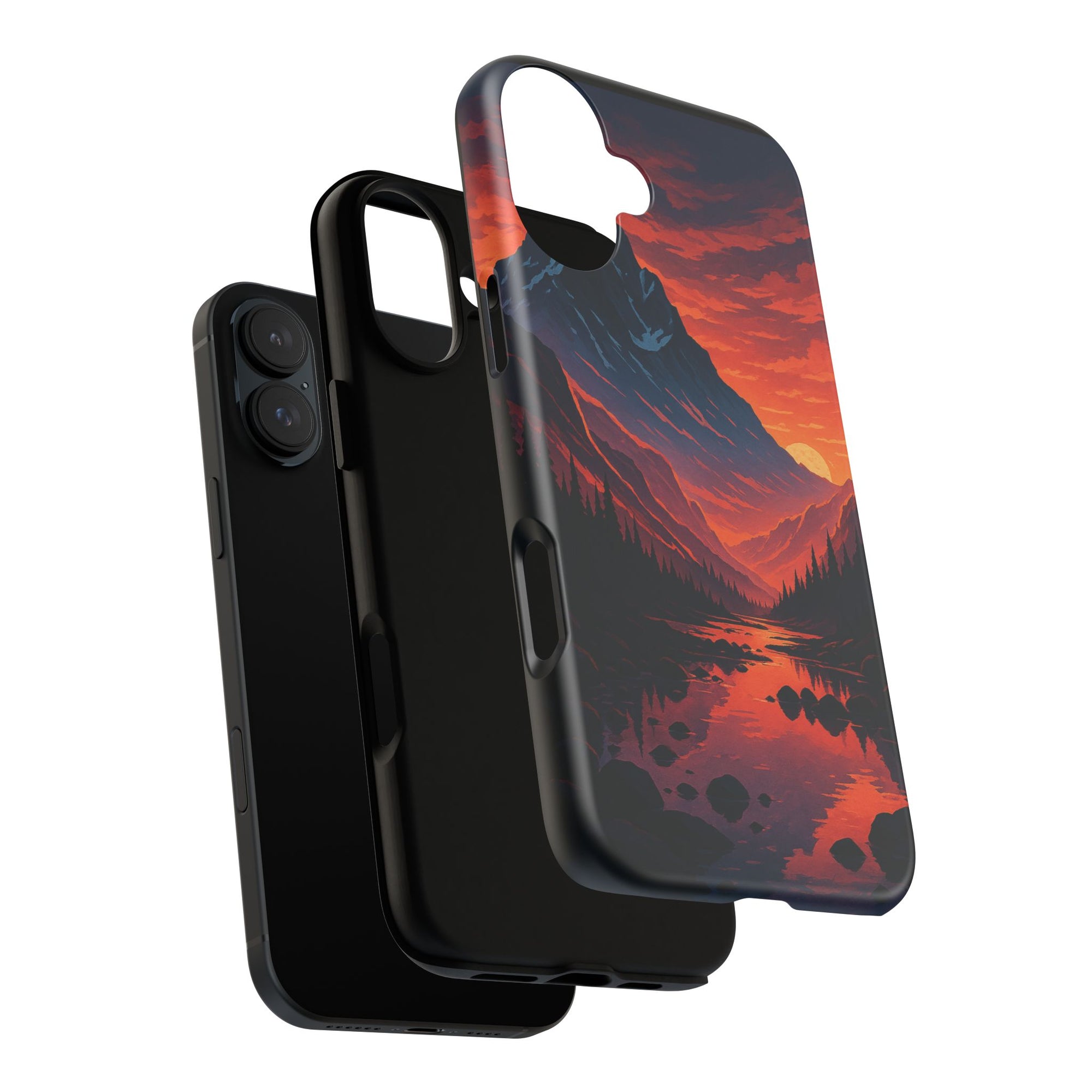Mountain Sunset Phone Case, Nature Inspired Case, Tough Cases, Gift for Adventurers, Phone Accessories
