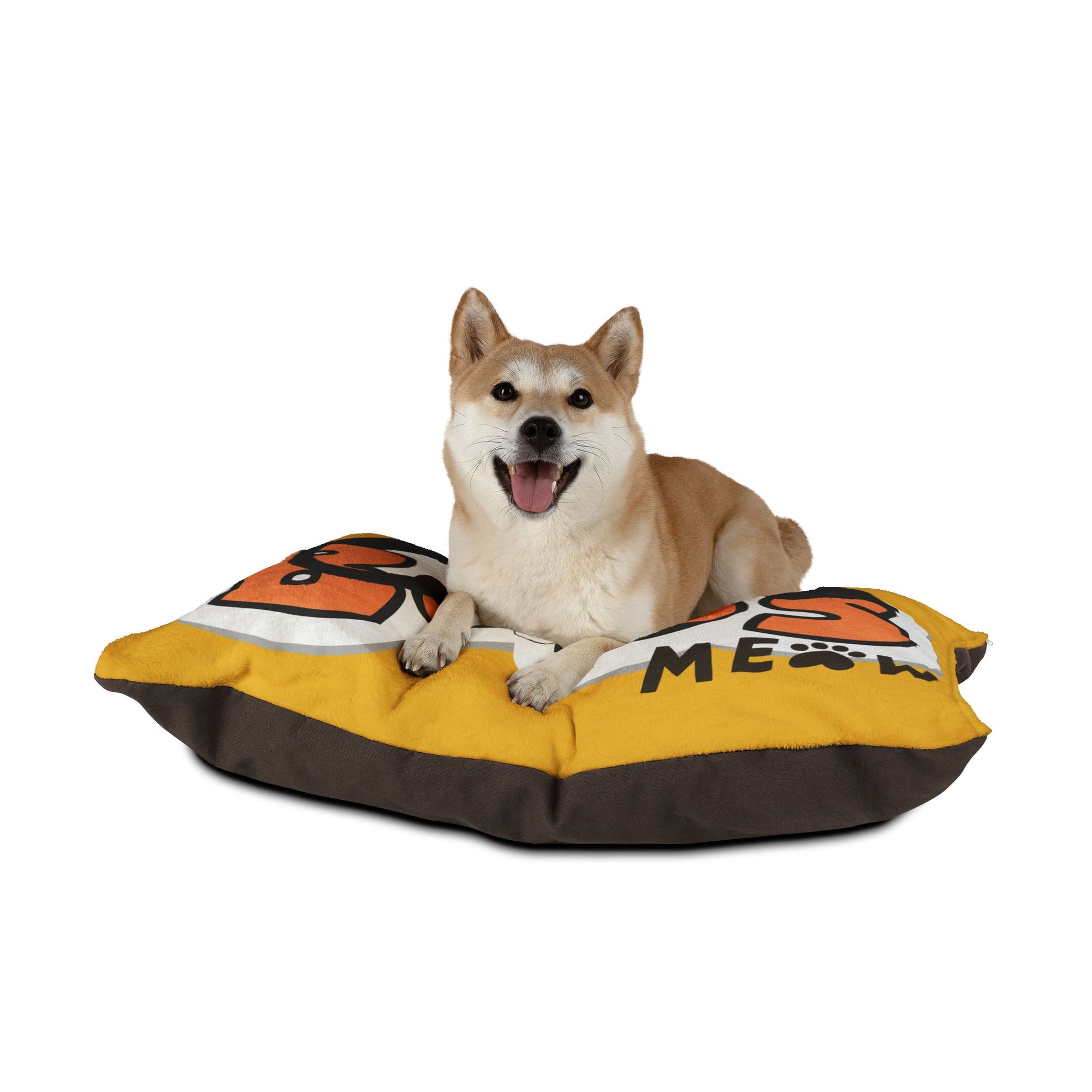 Boss Meow Pet Bed (Yellow) - Fun and Cozy Space for Your Furry Leader