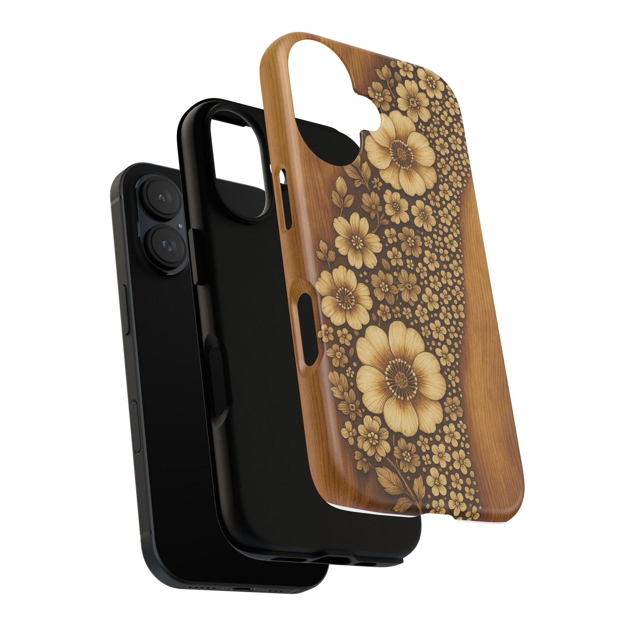 Floral Phone Case - Tough Cases, Protective Cover, Floral Design, Nature Lover Gift, Phone Accessory, Trendy Gadget