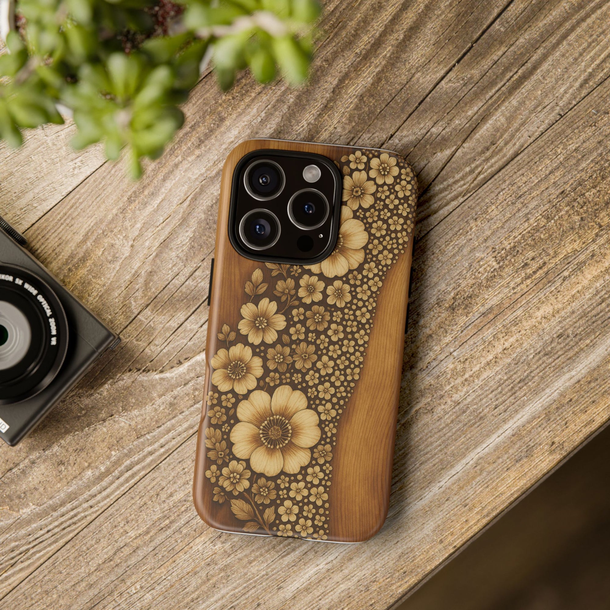 Floral Phone Case - Tough Cases, Protective Cover, Floral Design, Nature Lover Gift, Phone Accessory, Trendy Gadget